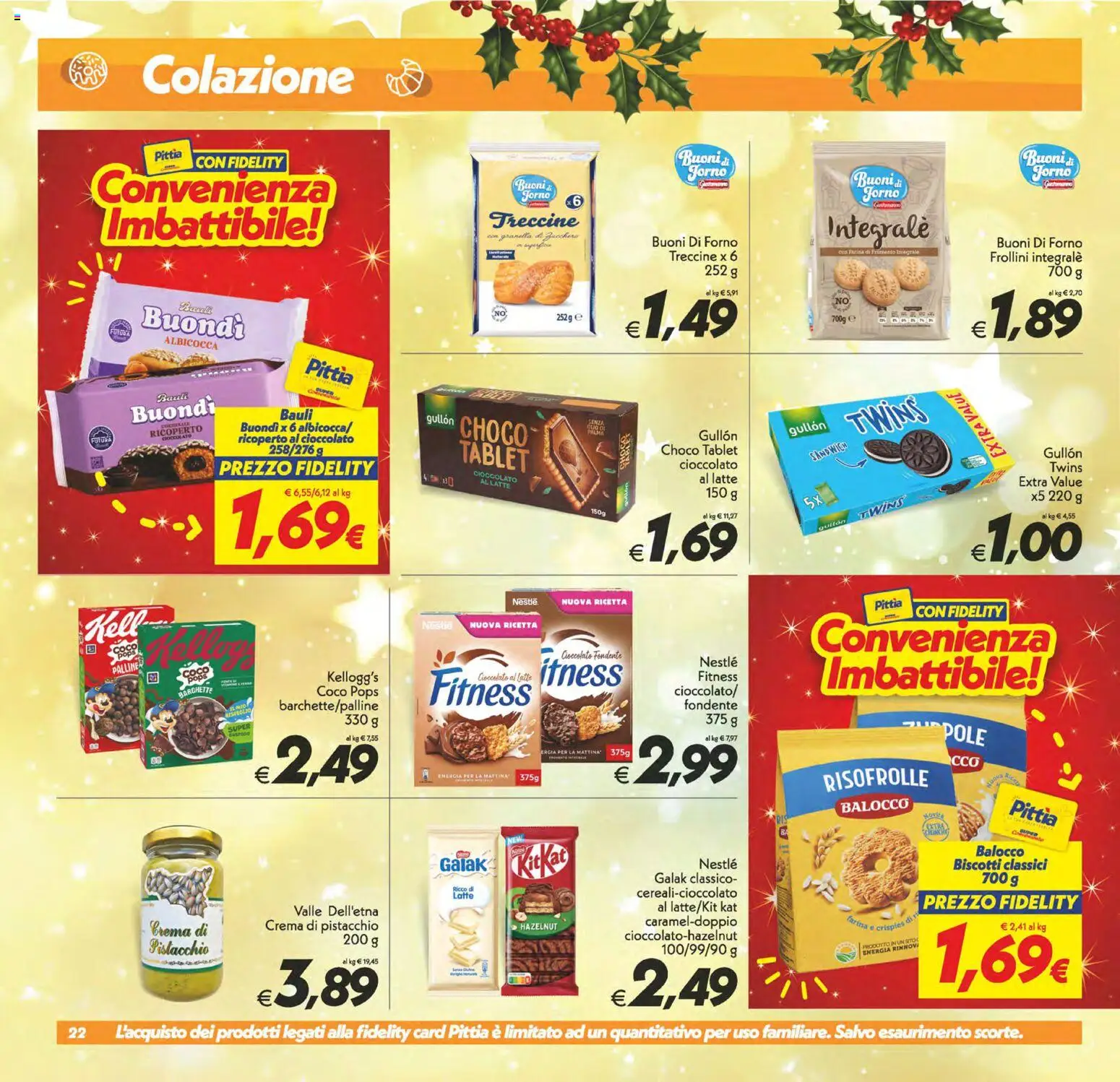 Volantino SuperConveniente del 05.12.2025 | Pagina: 22 | Prodotti: Crema, Biscotti, Latte, Forno