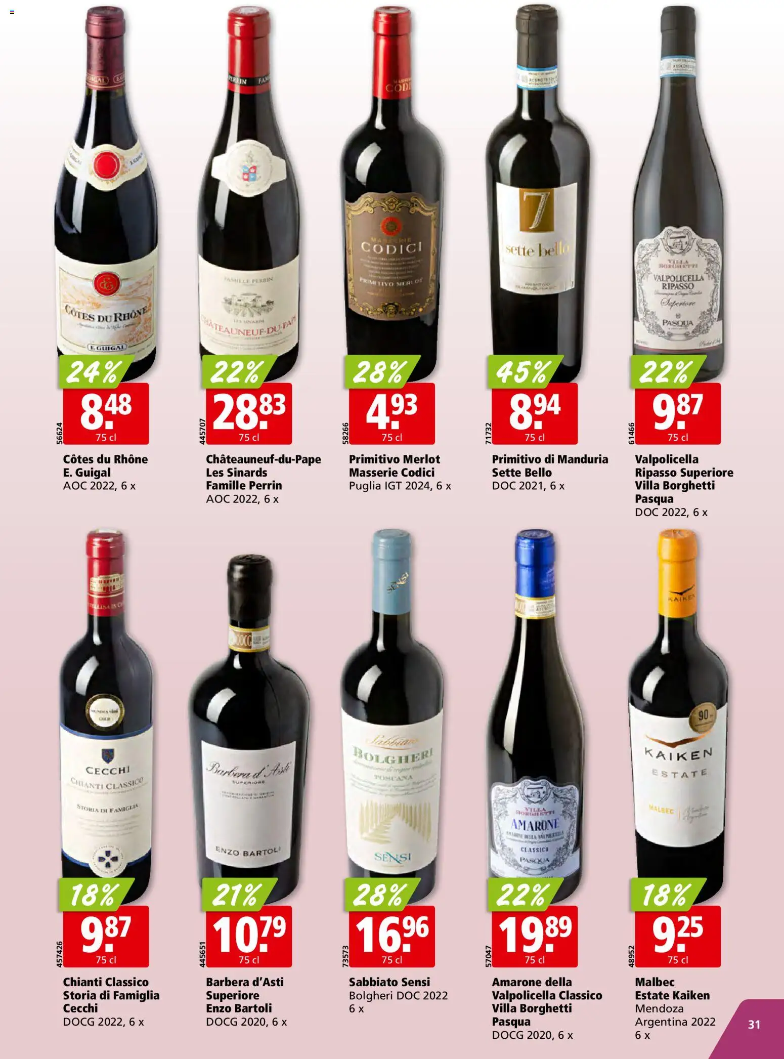 Aligro Aktionen Schlieren, Gossau SG, Frauenfeld, Rapperswil-Jona, Sargans, Bern, Brüttisellen, Pratteln, Emmen, Spreitenbach – gültig ab 15.12.2025 | Seite: 31 | Produkte: Merlot