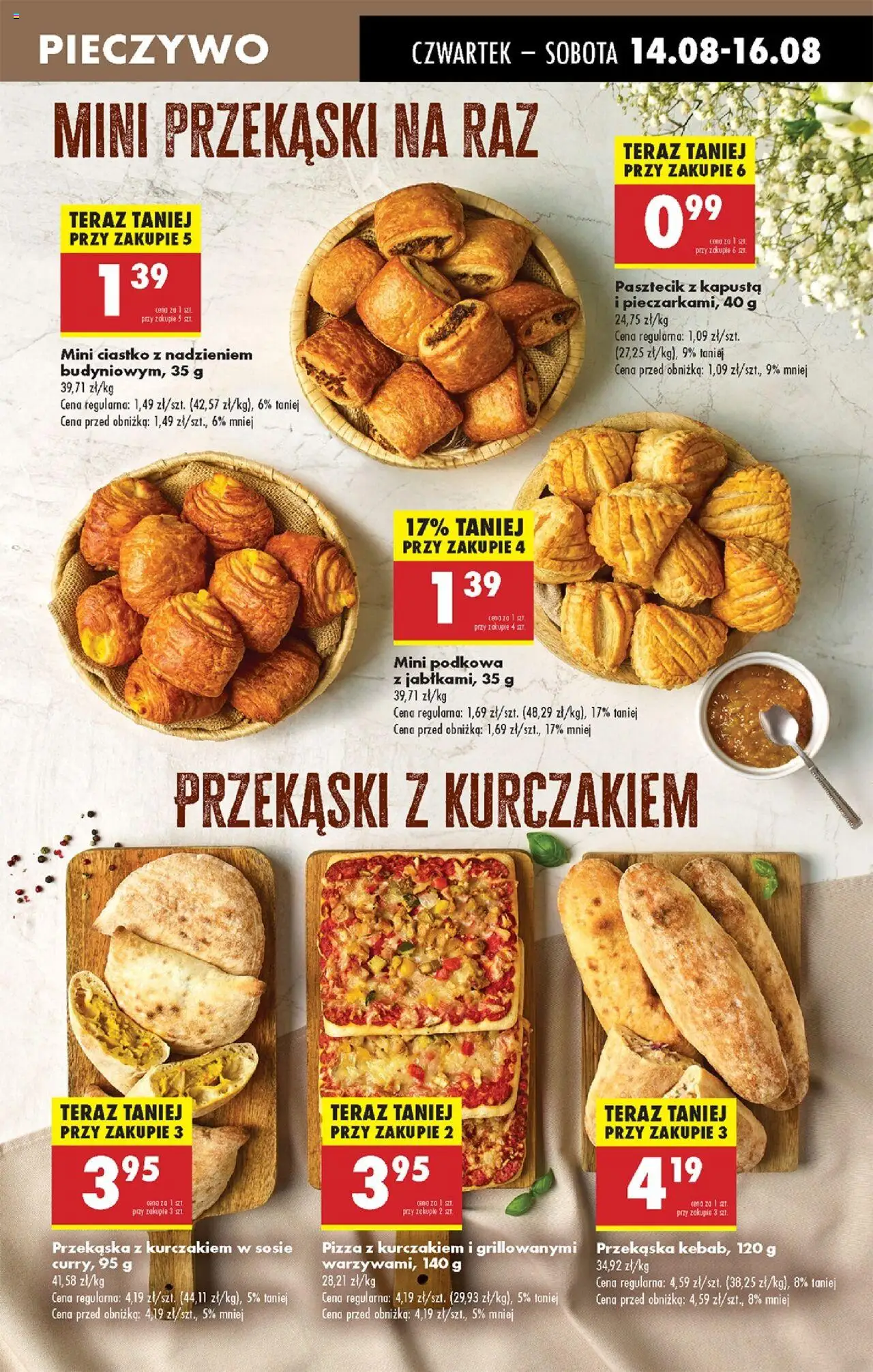 Biedronka gazetka - Oferta w tym tygodniu od 14.08.2025 | Strona: 41 | Produkty: Pieczywo, Kapusta, Pizza z kurczakiem, Pizza