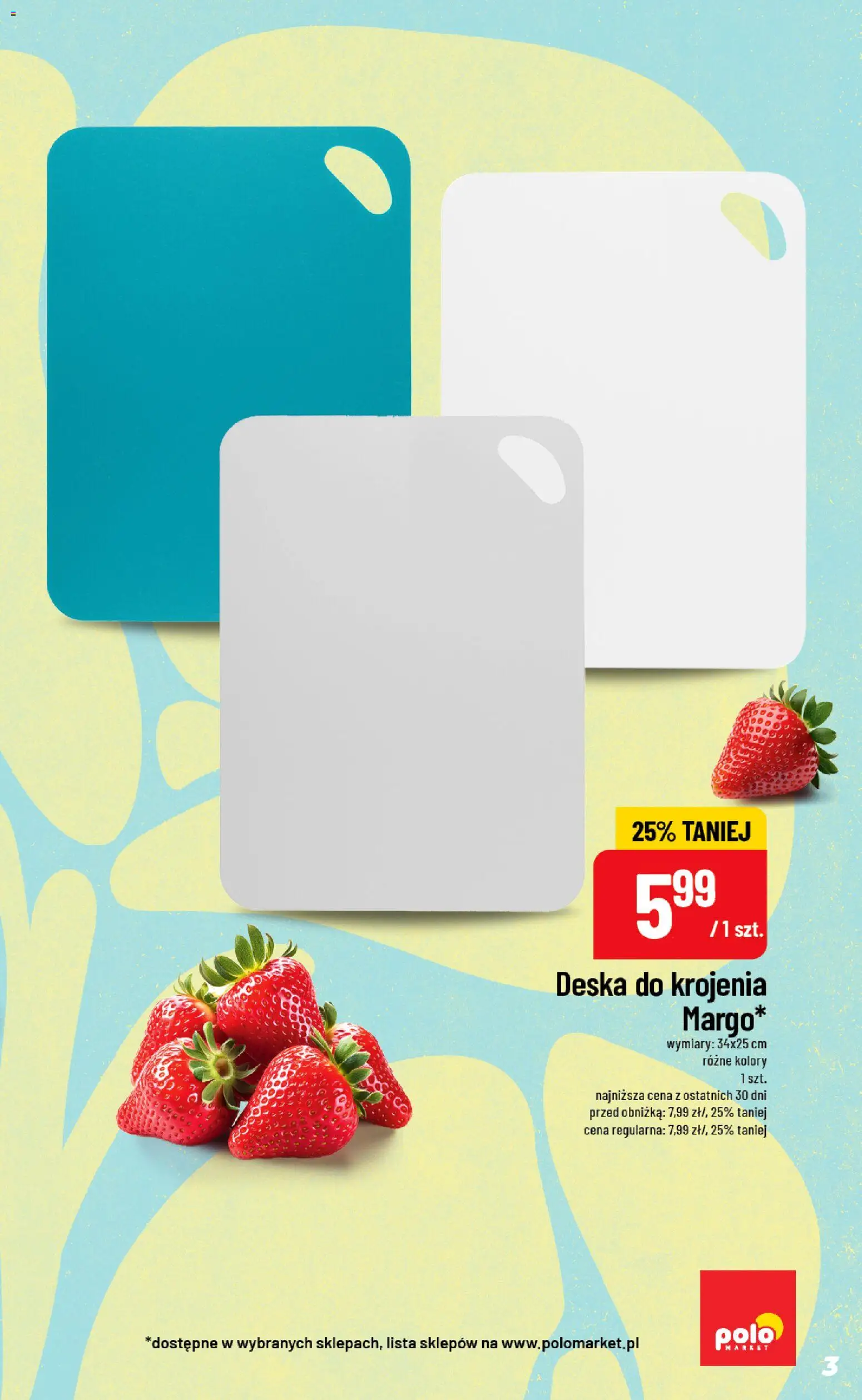 POLOmarket gazetka - Inspirujący Tydzień od 22.04.2026 | Strona: 3 | Produkty: Deska do krojenia