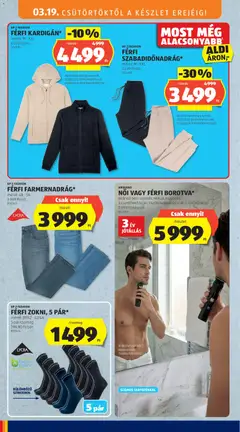 FÉRFI KARDIGÁN*, Férfi kardigán méret: M-XXL - amely érvényes a következő dátumtól: 19.03.2026 | Oldal: 42