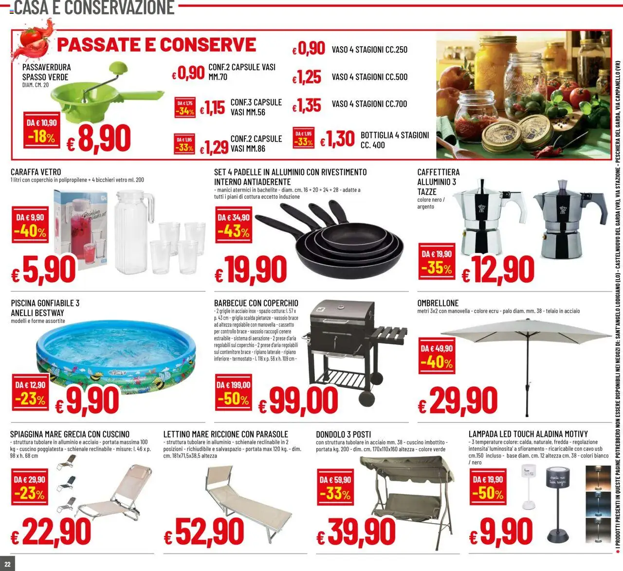 Volantino Galassia del 31.07.2025 | Pagina: 22 | Prodotti: Piscina, USB, Bottiglia, Vaso