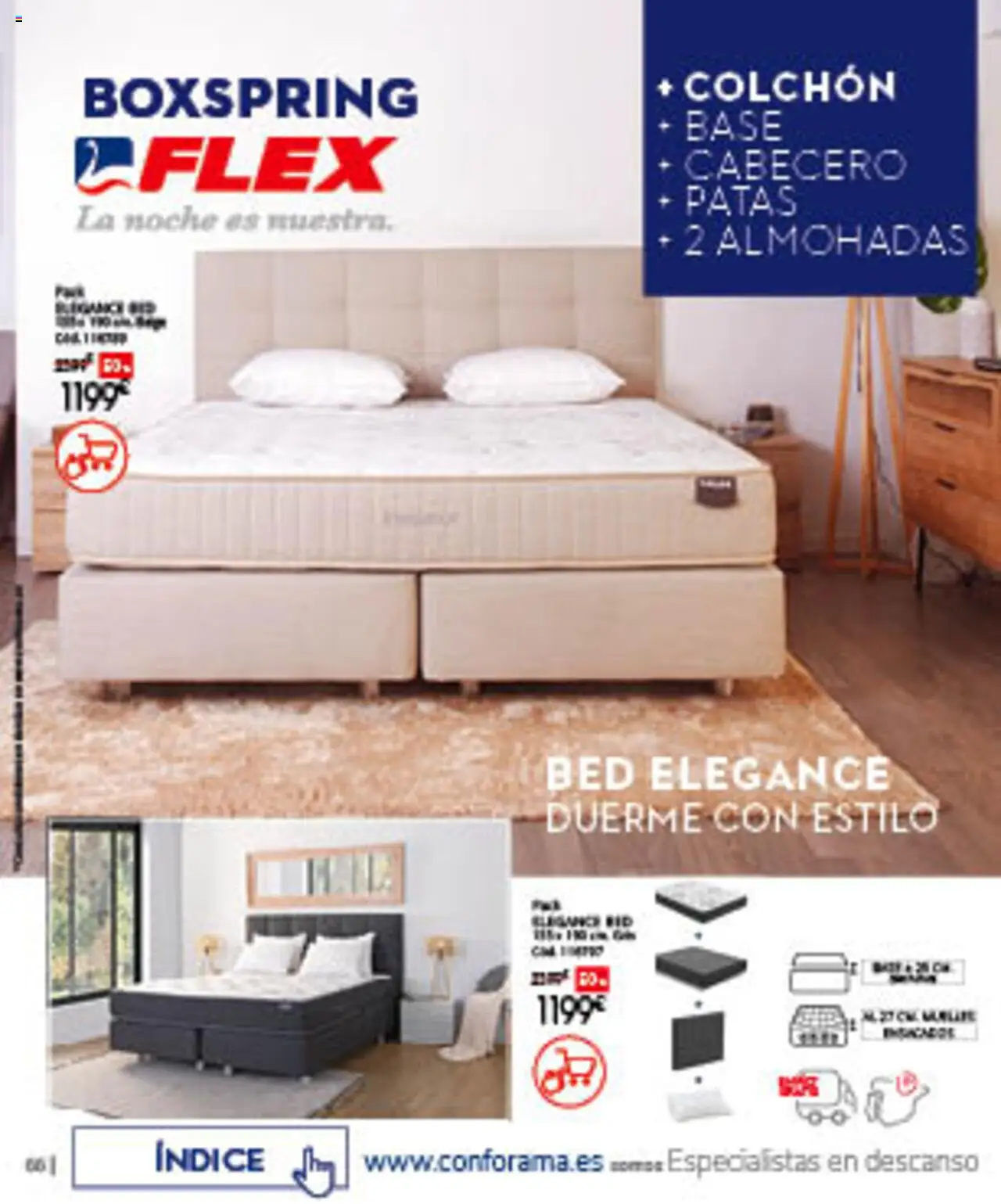 Conforama folleto │ válido desde el 07.08.2025 | Página: 66 | Productos: Colchon