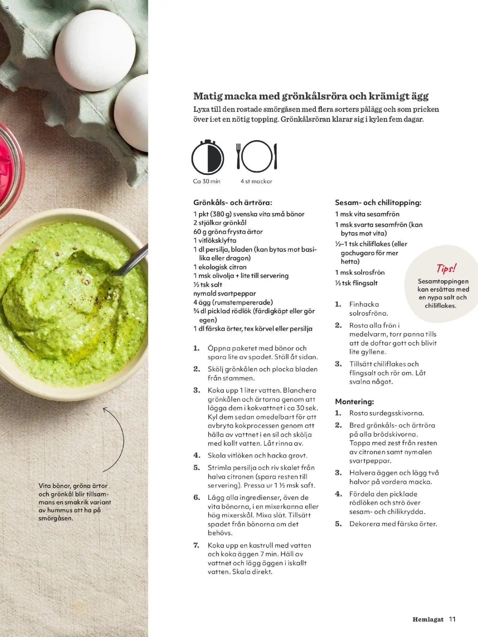 Hemköp reklamblad aktuell från 19.02.2026 | Sida: 11 | Produkter: Salt, Ägg, Citron, Häll