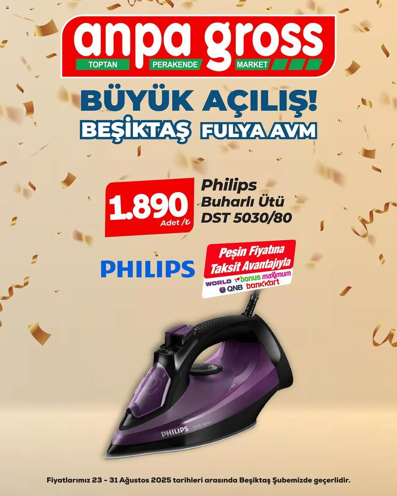 Anpa Gross Büyük Açılış - 23.08.2025 tarihinden itibaren geçerlidir | Sayfa: 20 | Ürünler: Ütü