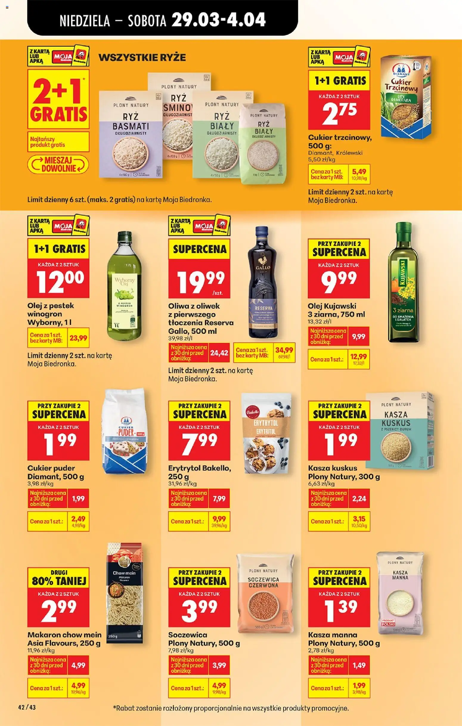 Biedronka Polsko leták od 29.03.2026 | Strana: 56 | Produkty: Olej, Rýže, Kuskus, Karty