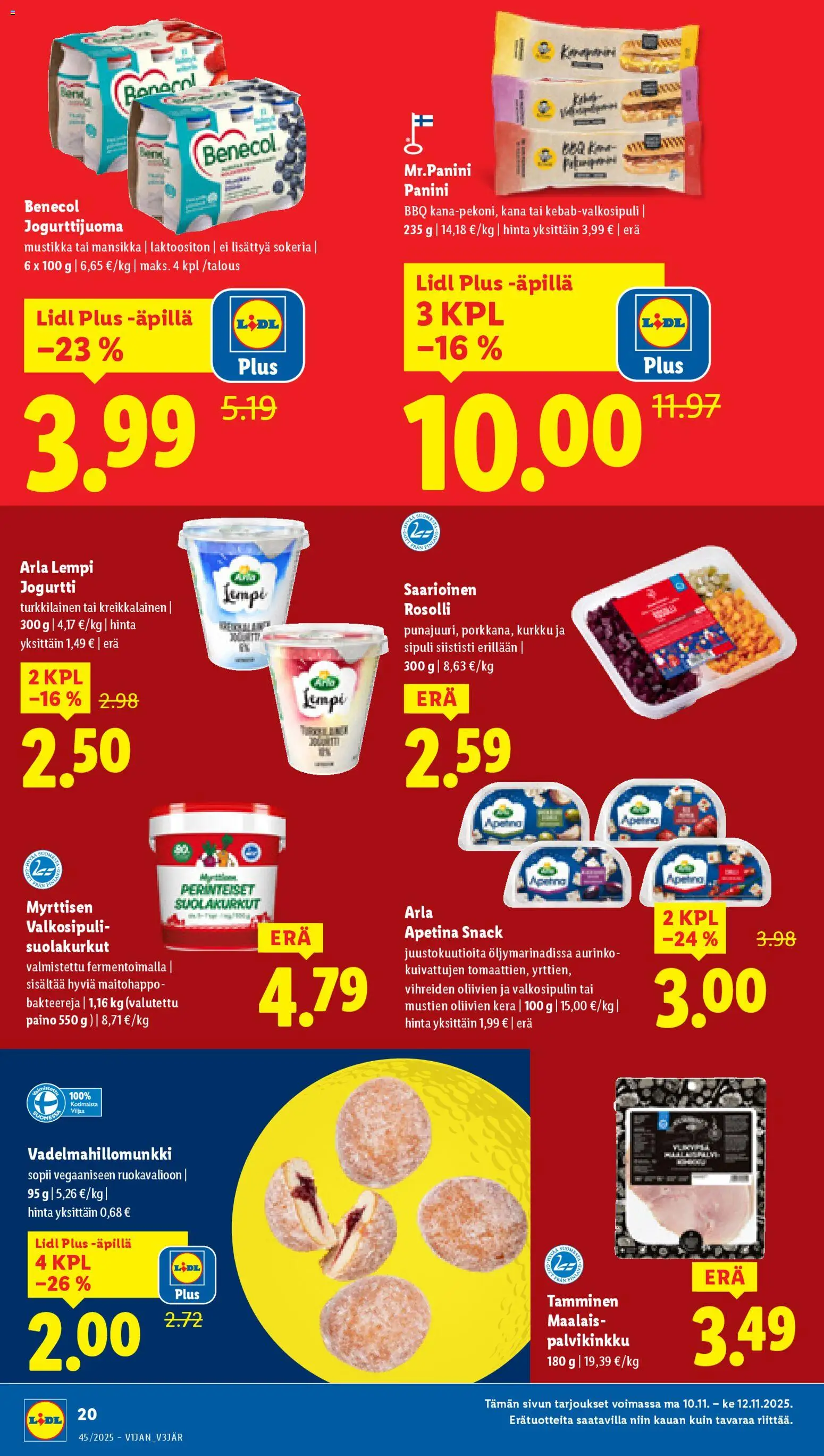Lidl tarjoukset - Tampere – voimassa 06.11.2025 alkaen | Sivu: 26 | Tuotteet: Kana, Mustikka, Jogurtti, Kurkku