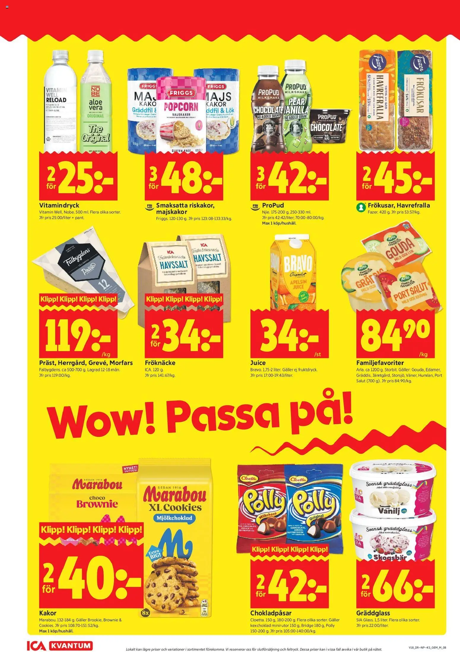 ICA Kvantum reklamblad aktuell från 27.04.2026 | Sida: 8 | Produkter: Creme fraiche, Apelsin, Citron, Popcorn