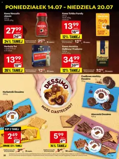 Delikatesy Centrum Gazetka - Sklepy Własne od 14.07.2025 | Strona: 32 | Produkty: Kawa ziarnista, Delikatesy, Herbatniki, Ciasteczka