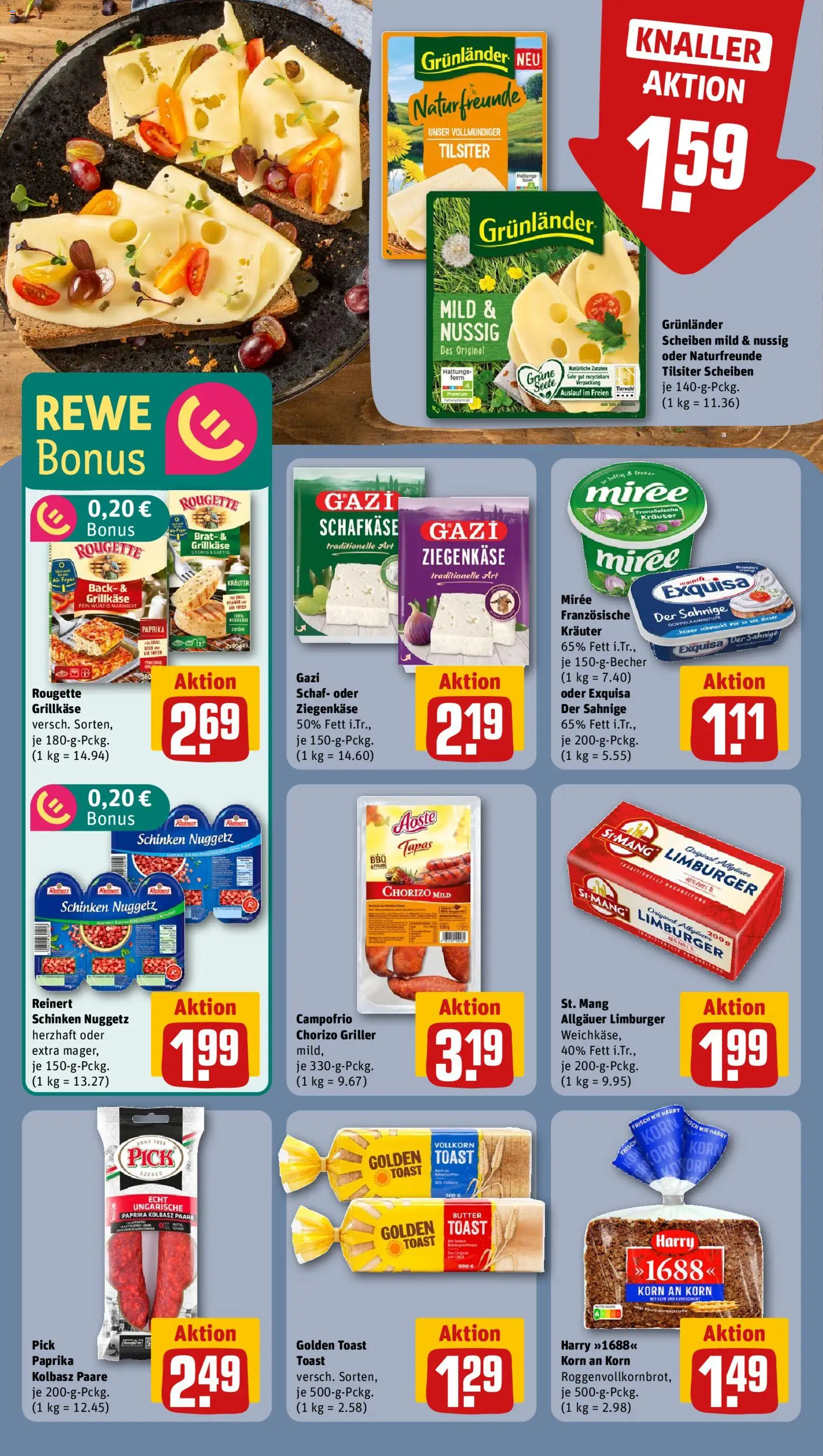 Rewe ihr Kaufpark Prospekt 	 – gültig ab 13.04.2026 | Seite: 10 | Produkte: Butter, Toast, Exquisa, Grunlander