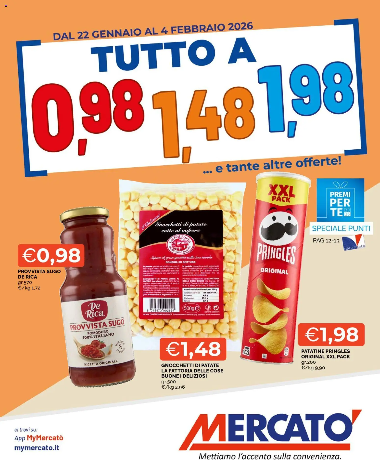 Volantino Mercatò del 22.01.2026 | Pagina: 1 | Prodotti: Data, Toner, Frigorifero, Gnocchi