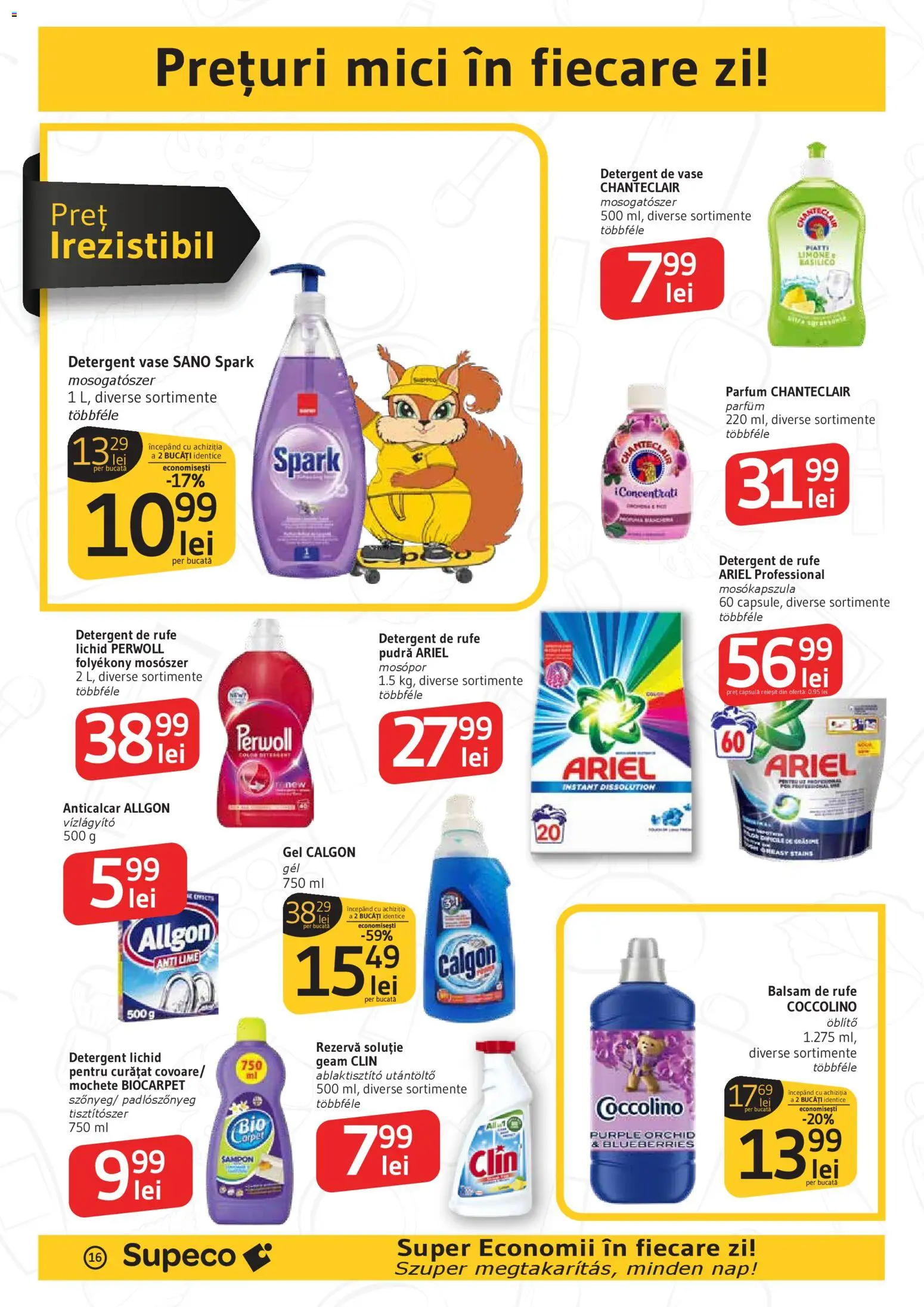 Noul catalog Supeco – valabil de la 27.11.2025 | Pagină: 16 | Produse: Lime, Detergent de vase, Balsam, Balsam de rufe