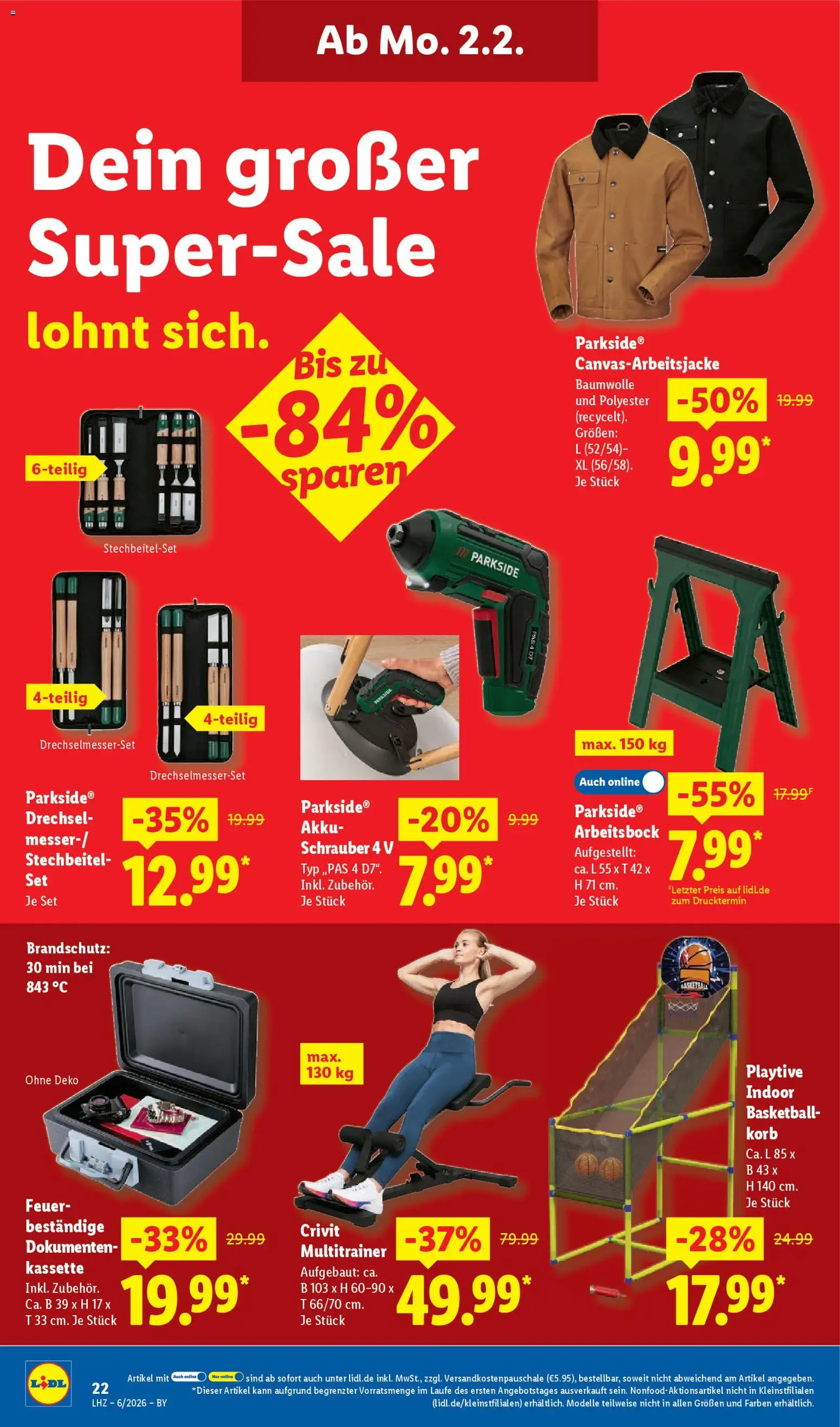 Lidl Prospekt München – gültig ab 02.02.2026 | Seite: 32 | Produkte: Korb, Basketball