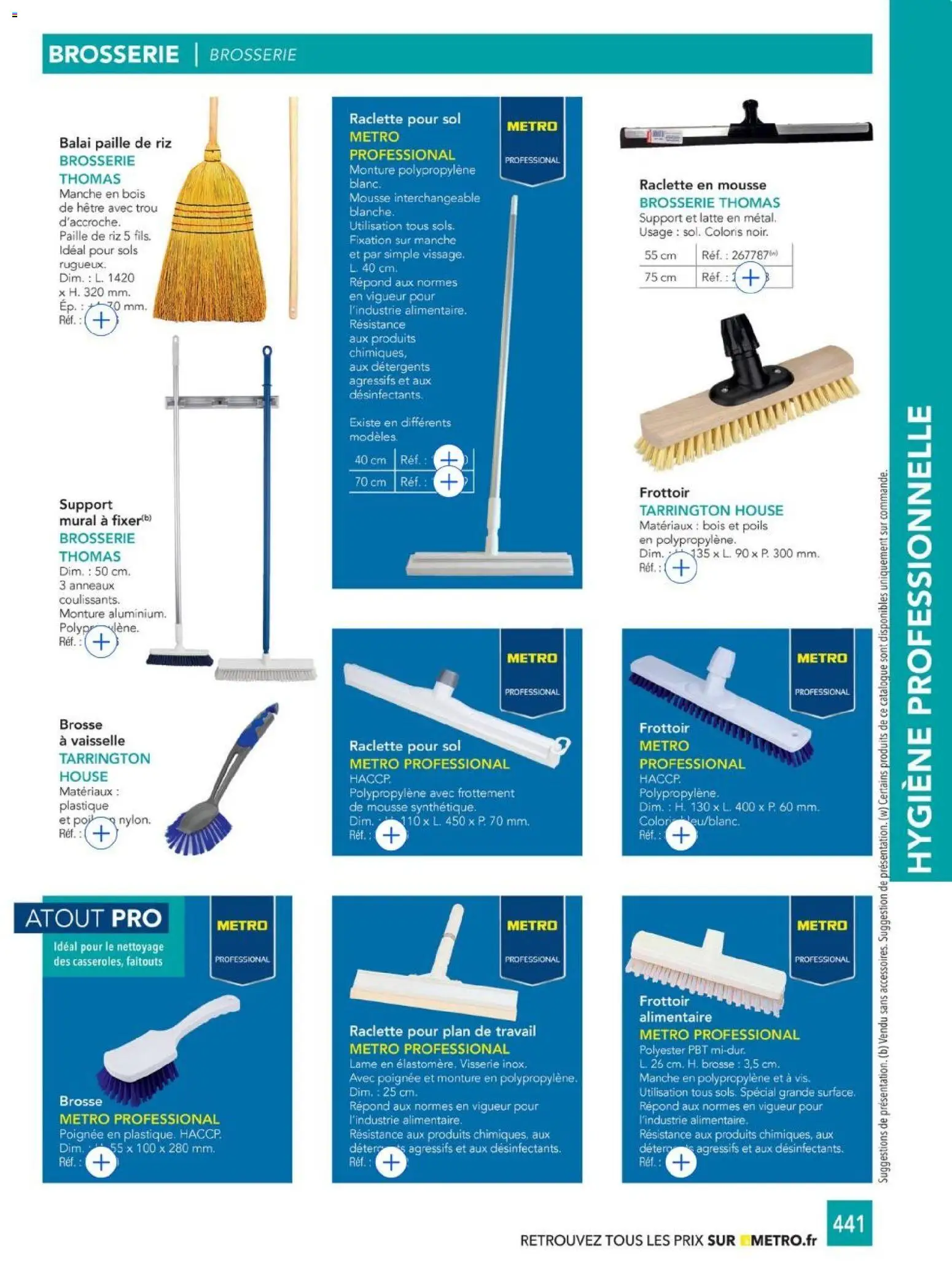 {H1} | Page: 441 | Produits: Mousse, Brosse, Raclette, Balai