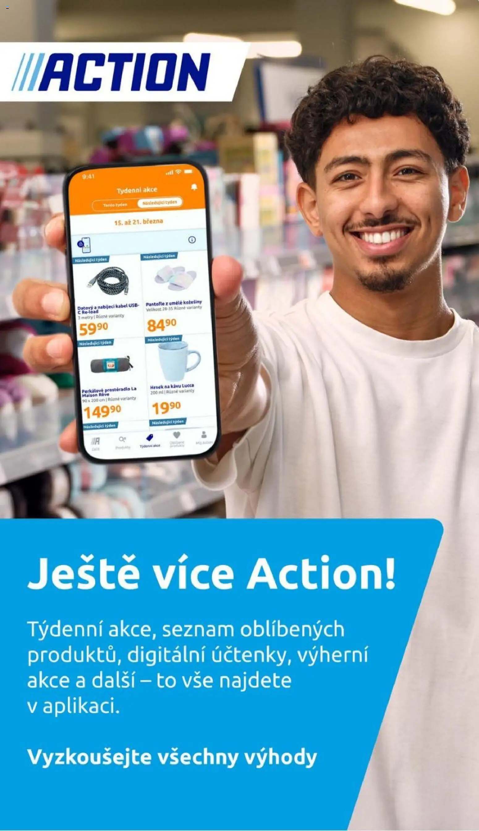 Action leták od 31.12.2025 | Strana: 33 | Produkty: Pantofle, Hrnek, Kabel, USB