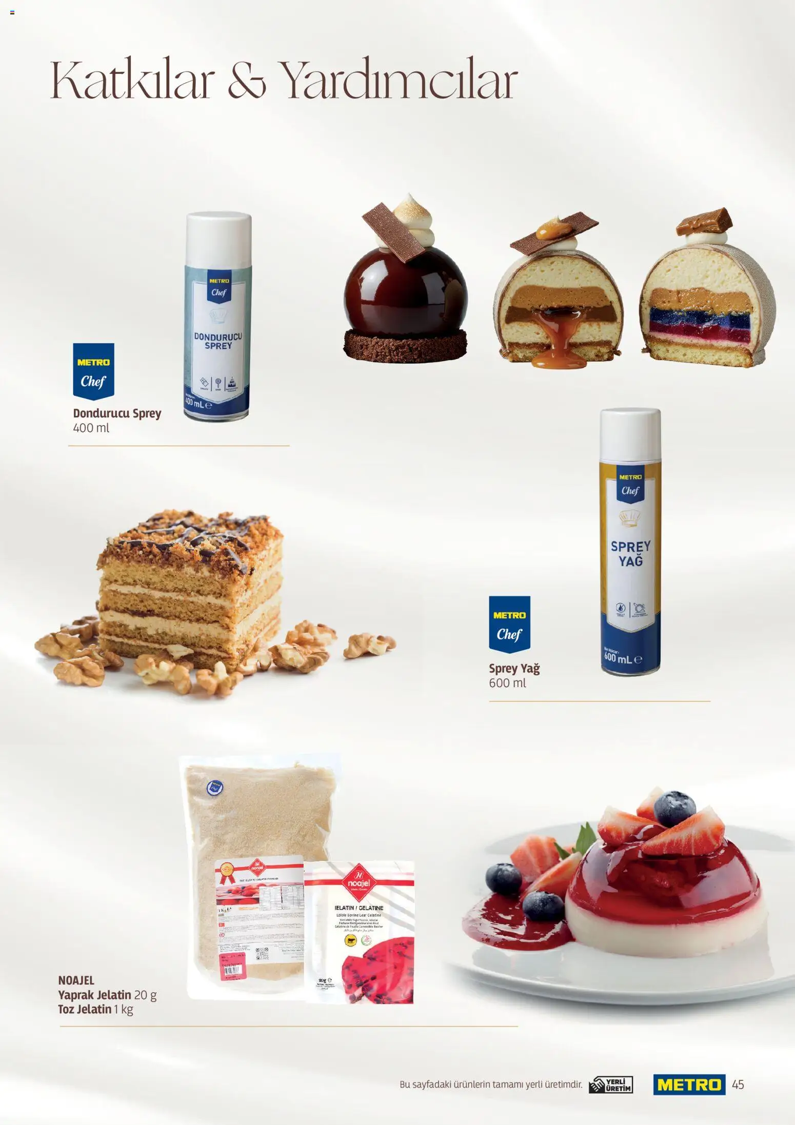Metro - Pastacılık Kataloğu - 06.04.2026 tarihinden itibaren geçerlidir | Sayfa: 45 | Ürünler: Yağ, Dondurucu
