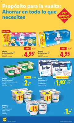 Yogur, 3 variedades: natural, plátano o galleta. 4 x 120 g │ válido desde el 08.09.2025 | Página: 32