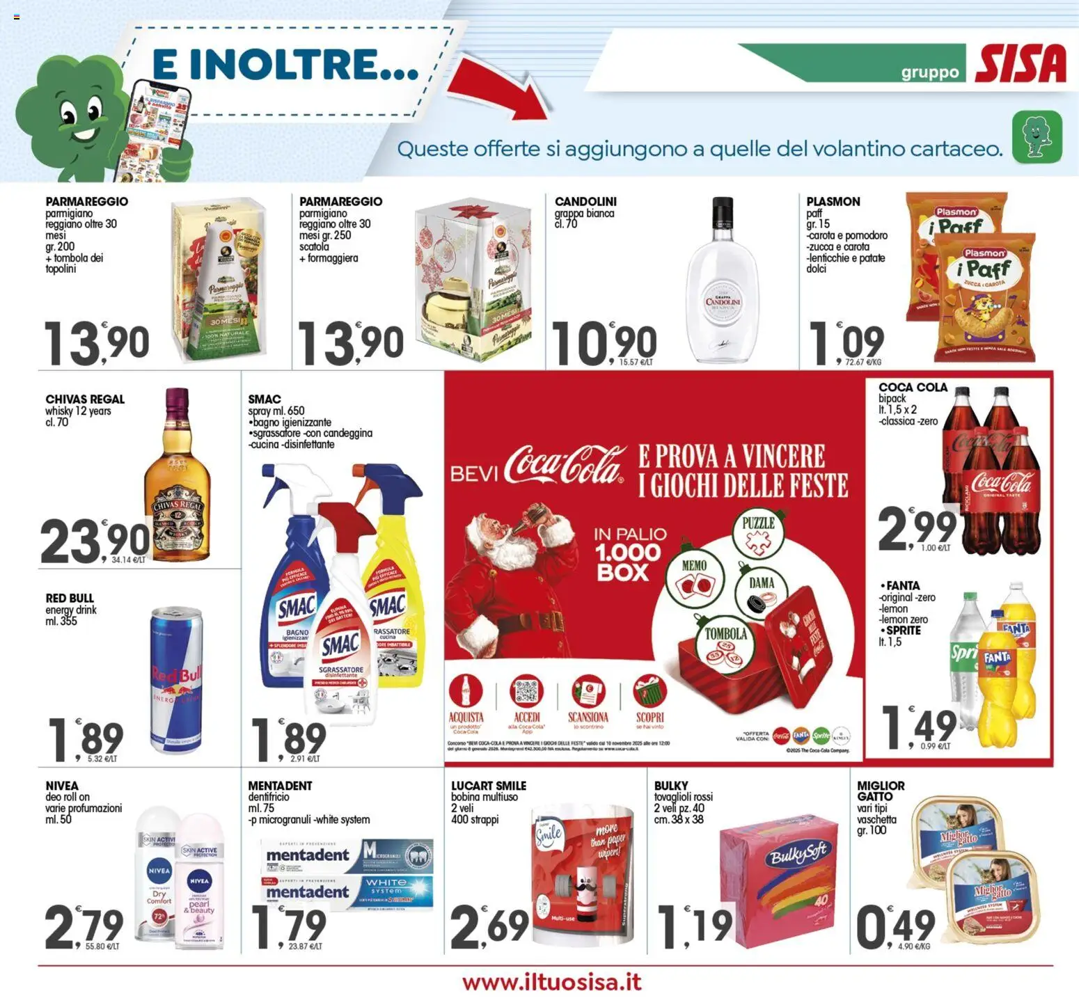 Volantino SISA del 16.12.2025 | Pagina: 18 | Prodotti: Carota, Sgrassatore, Patate, Parmigiano