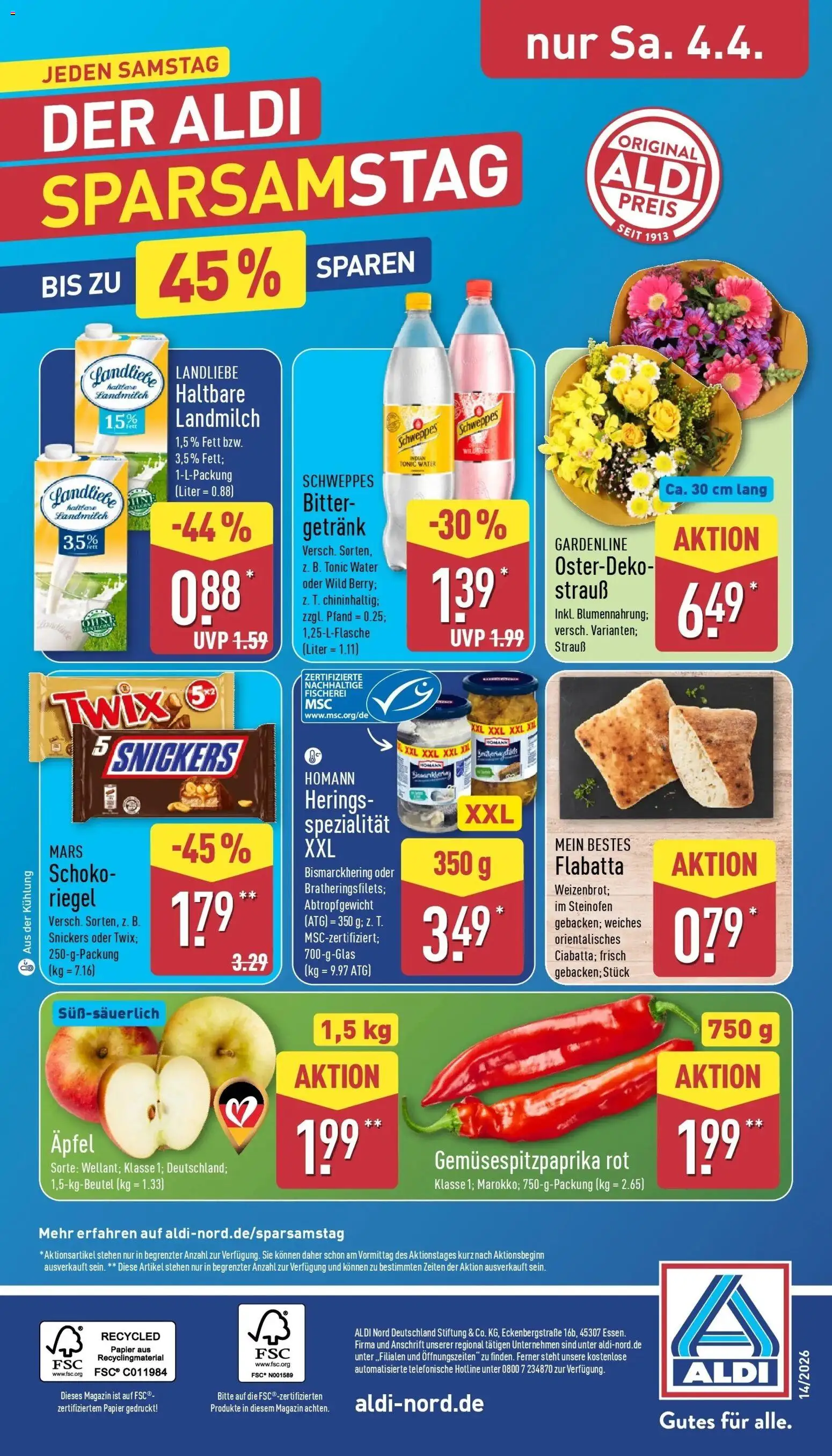 Aldi Wochenangebote – gültig ab 30.03.2026 | Seite: 37 | Produkte: Schweppes, Snickers, Mars, Twix