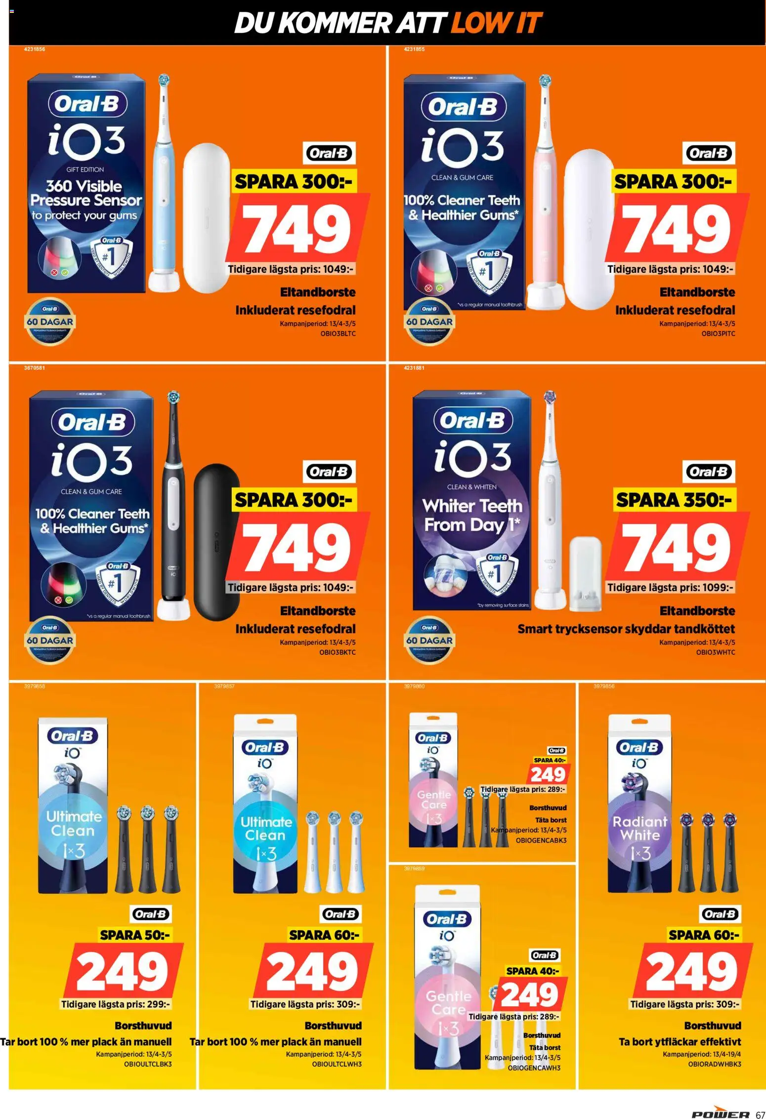 Power reklamblad aktuell från 27.04.2026 | Sida: 67 | Produkter: Eltandborste