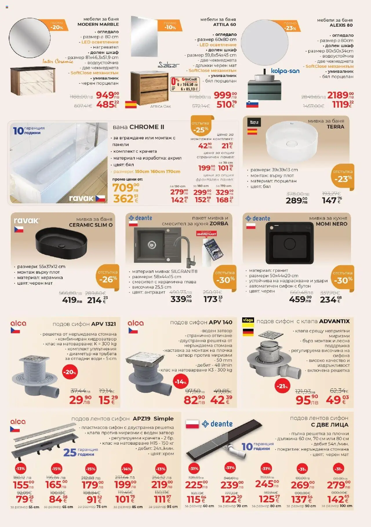  | Страница: 15 | Продукти: Нагревател, Сифон, Решетка, Шкаф