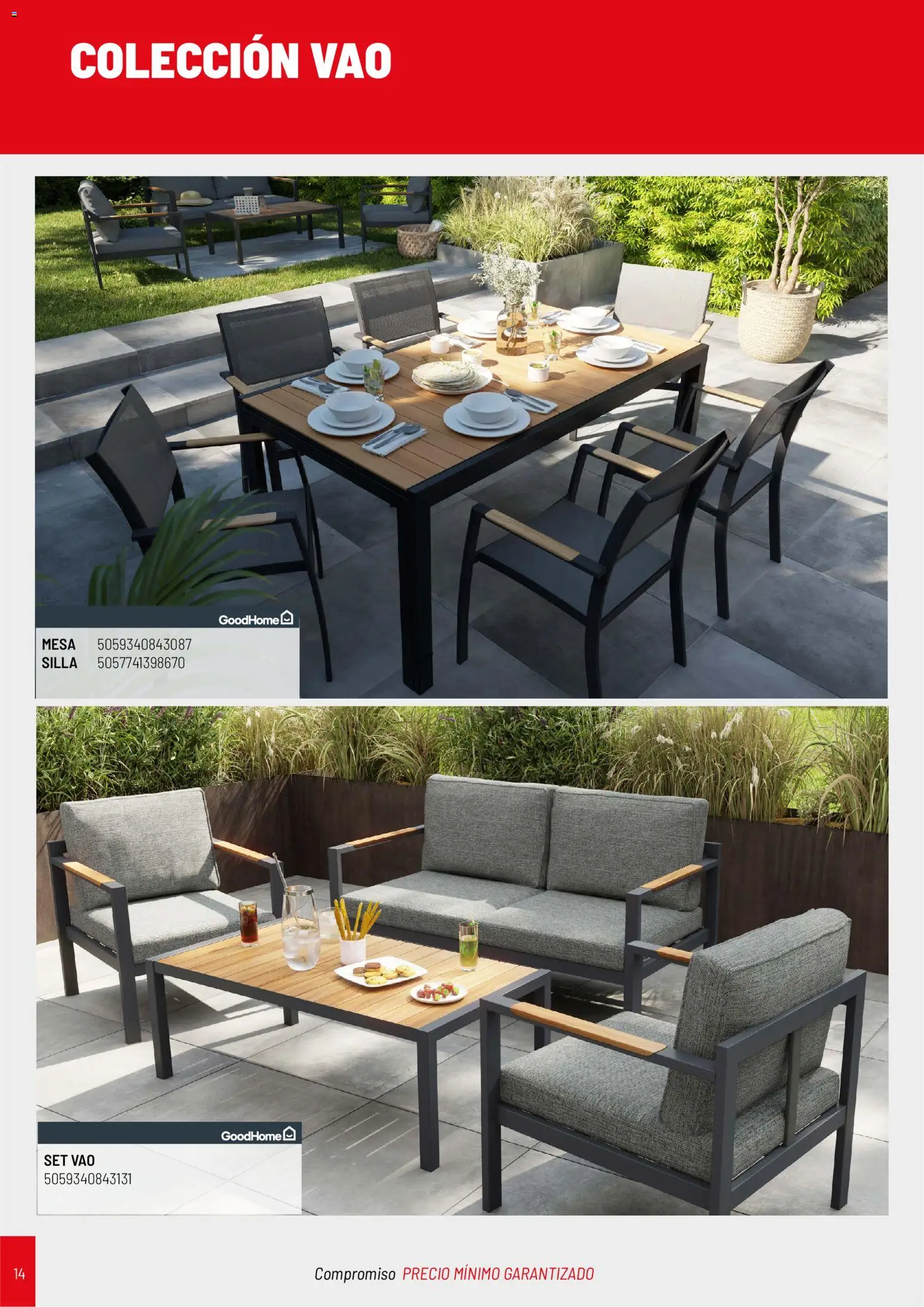 Brico Depôt folleto Jardín 2026 │ válido desde el 02.04.2026 | Página: 14 | Productos: Mesa, Silla