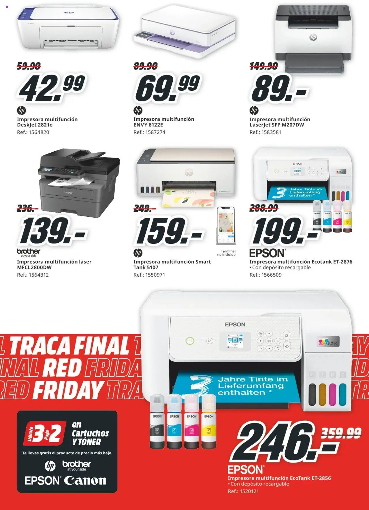 Media Markt folleto │ válido desde el 23.06.2025 | Página: 5 | Productos: Tinte, Té, Impresora, Toner