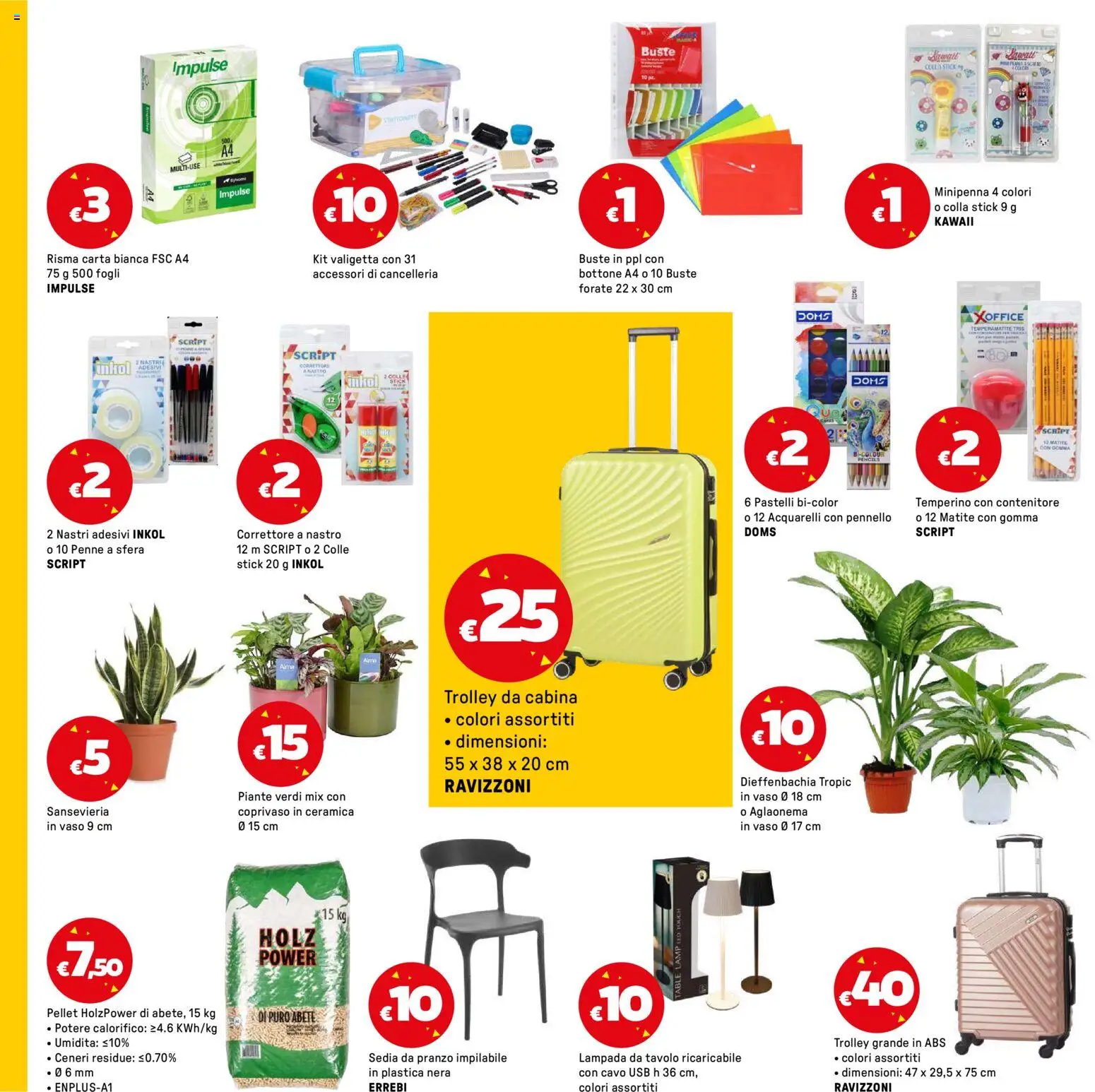 Volantino Iper del 23.01.2026 | Pagina: 36 | Prodotti: Colla, Temperino, Penne, Correttore