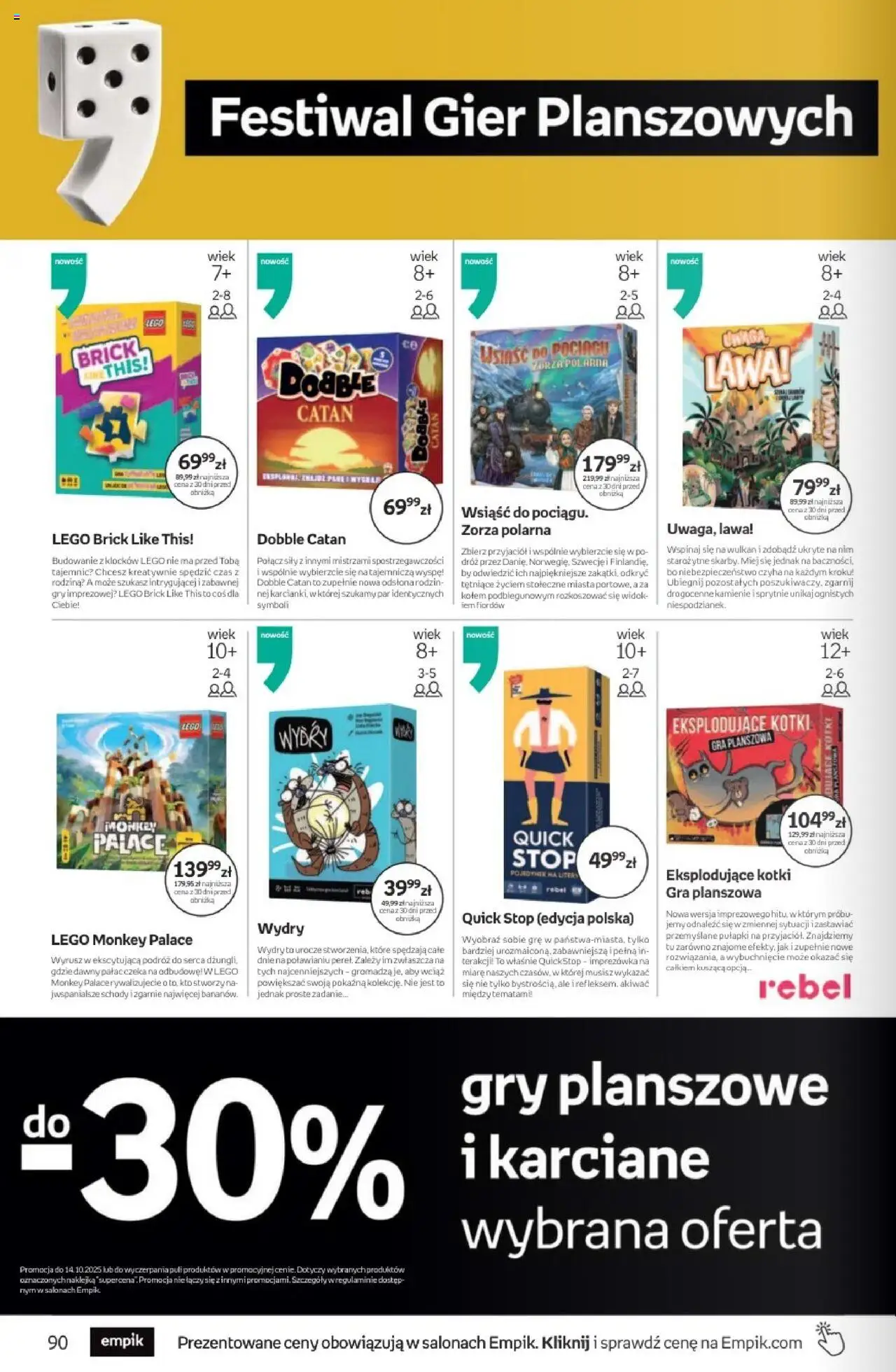 Empik promocje - Tom kultury Zabawki od 24.09.2025 | Strona: 4 | Produkty: Gra, Lego, Gry