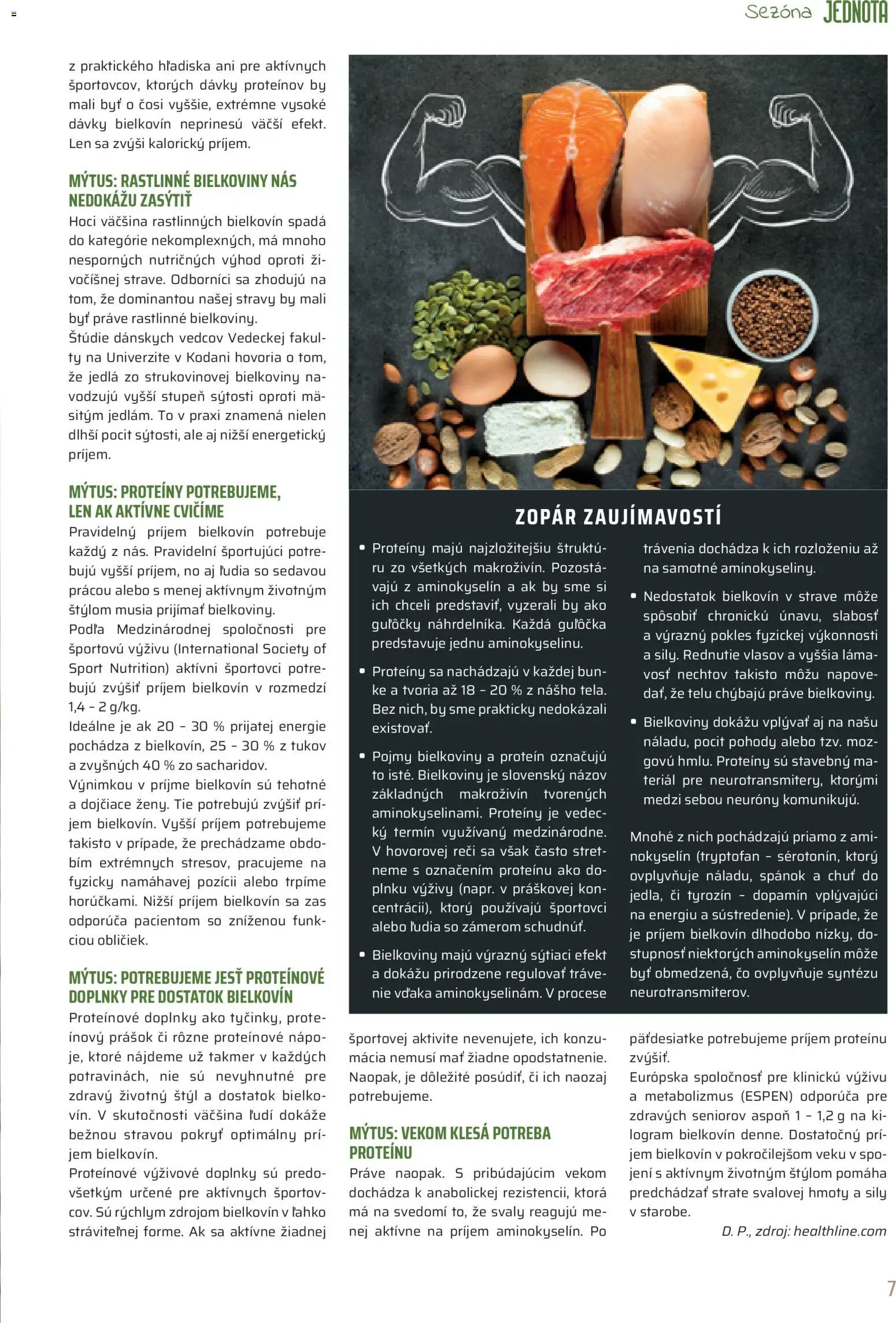 Nové COOP Jednota akcie – leták je platný od 01.03.2026 | Strana: 7 | Produkty: Protein