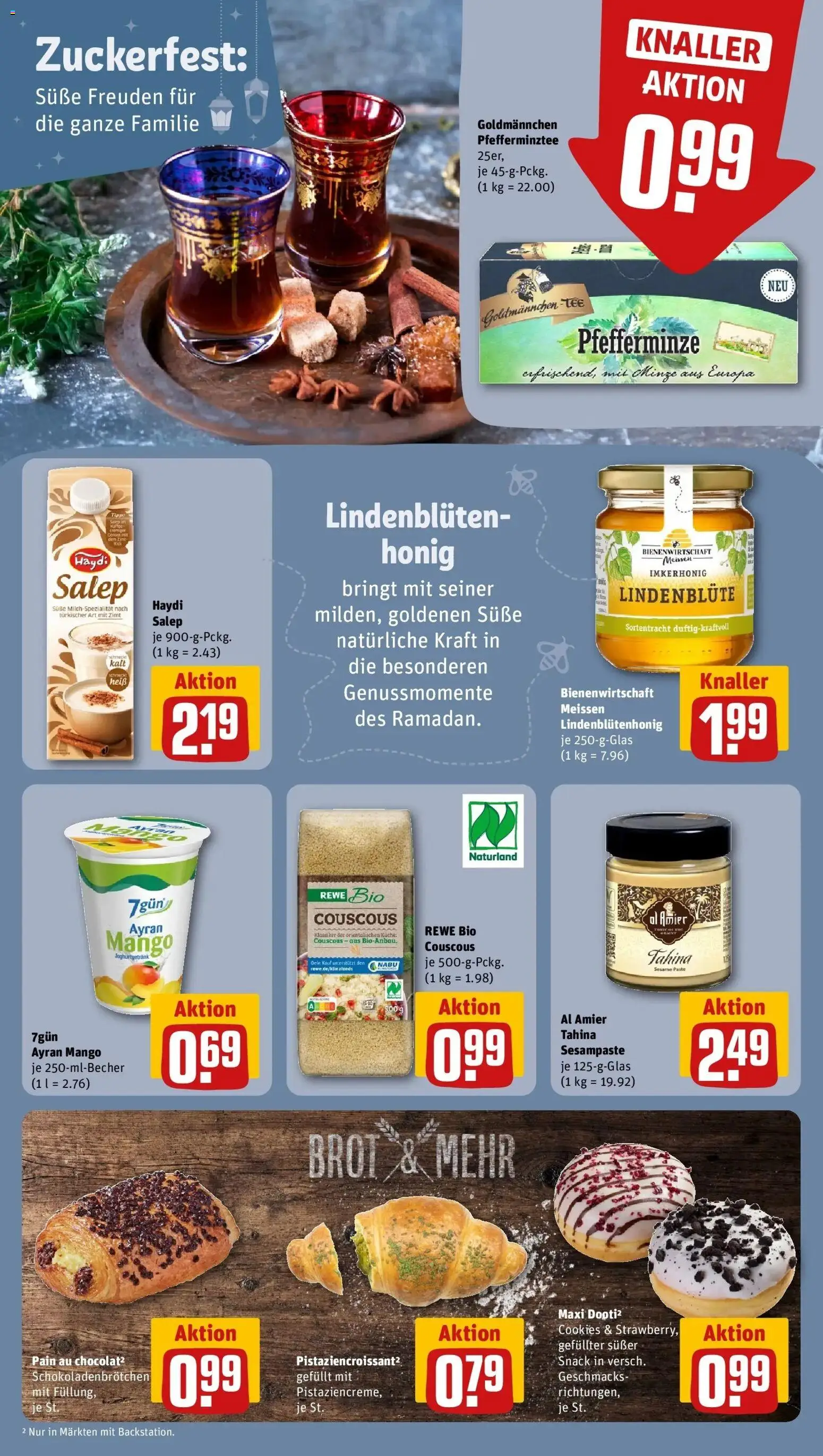 Rewe Prospekt Berlin / Moabit	 – gültig ab 15.03.2026 | Seite: 17 | Produkte: Croissant, Mango, Brot