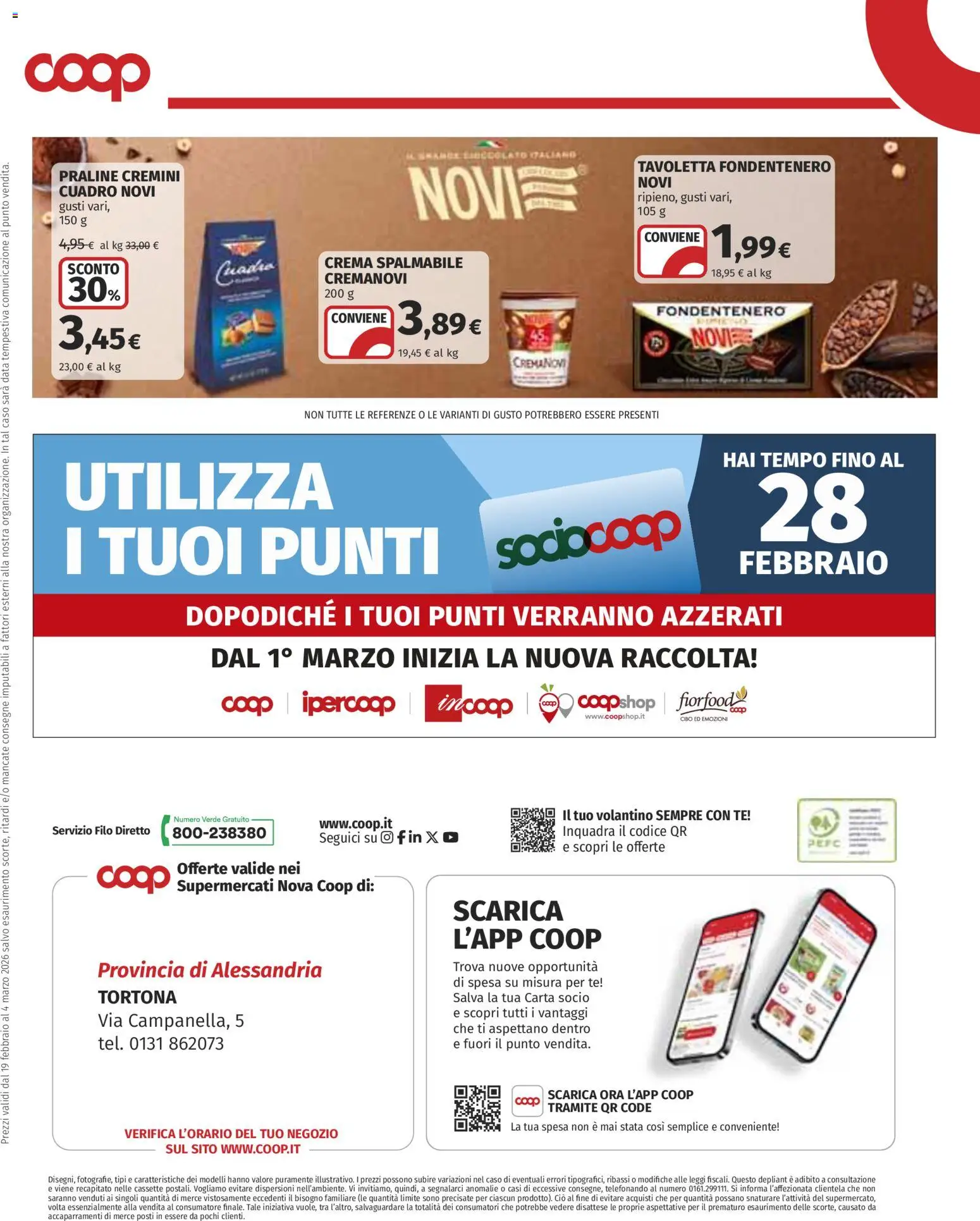 Volantino COOP del 19.02.2026 | Pagina: 11 | Prodotti: Crema, Tè, Data