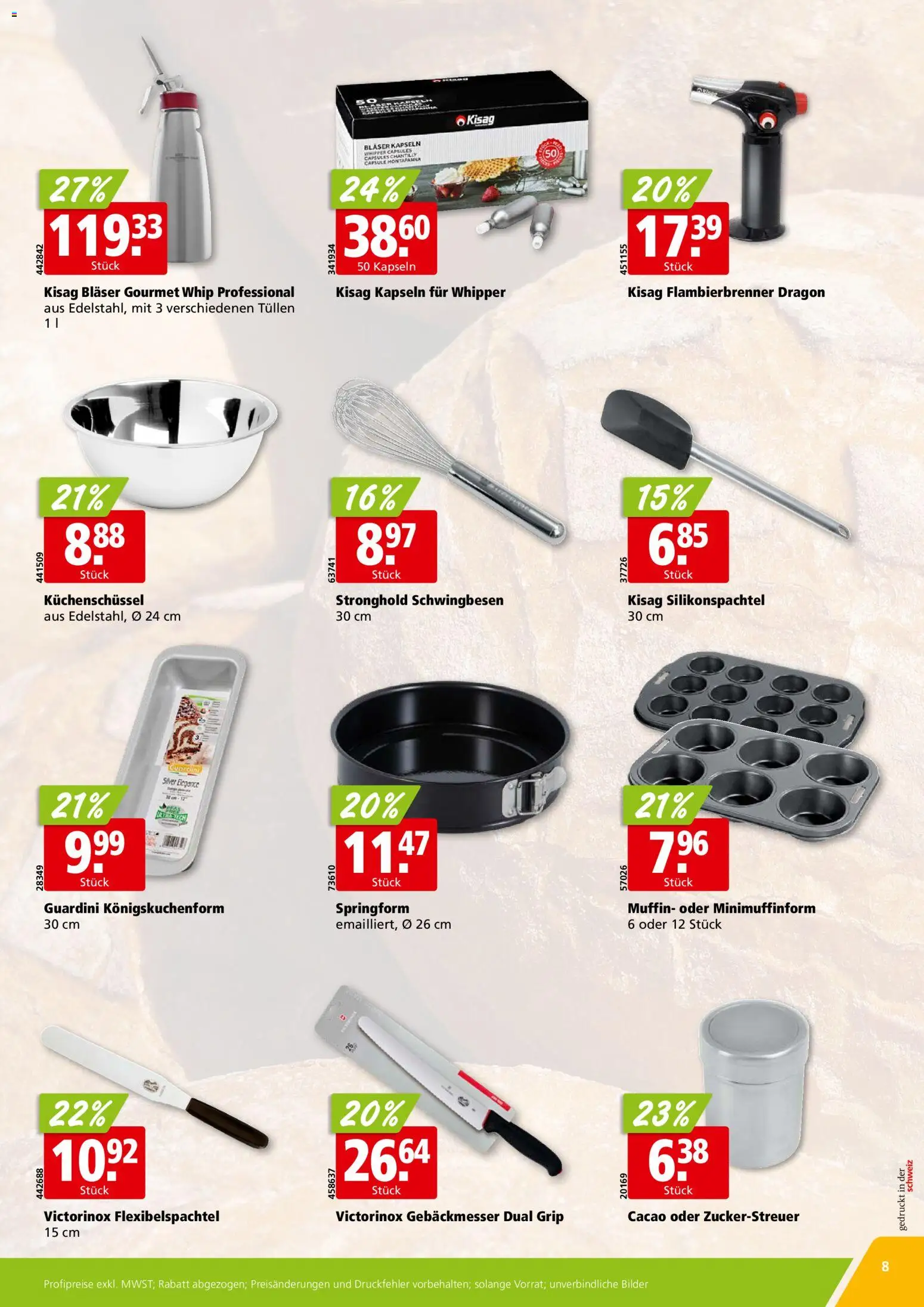 Aligro actionen Bäckerei Chavannes, Matran, Genf, Sitten – gültig ab 16.03.2026 | Seite: 8 | Produkte: Bilder