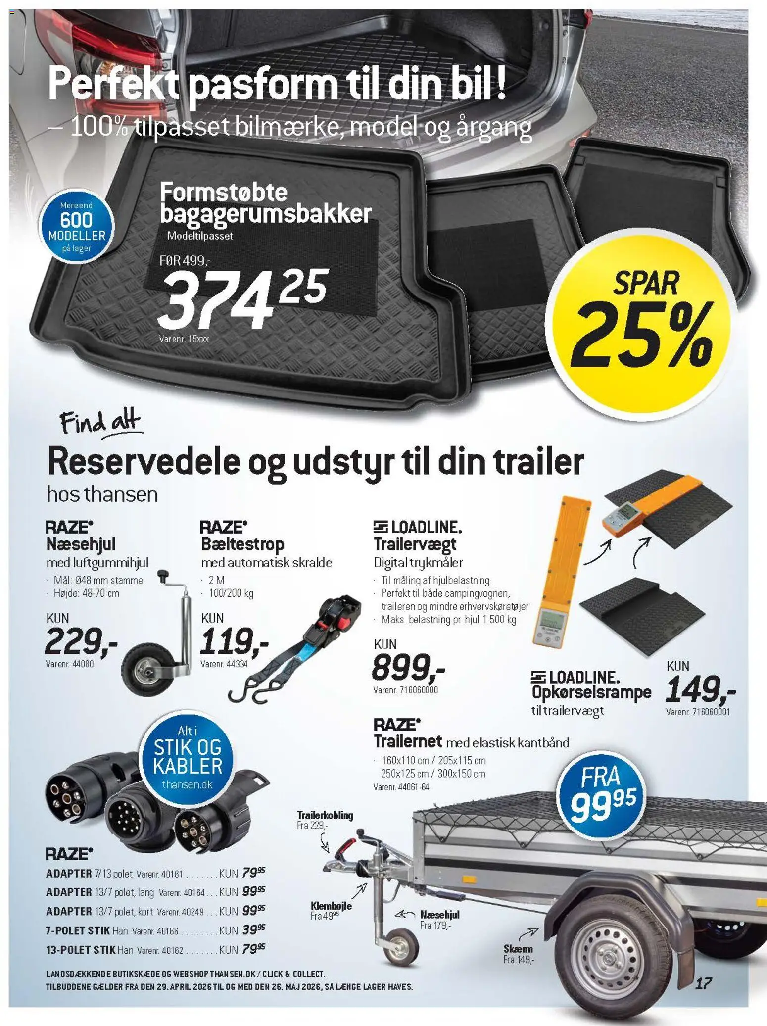 Thansen tilbudsavis – gyldig fra 29.04.2026 | Side: 33 | Produkter: Skærm, Trykmåler, Kabler, Maling