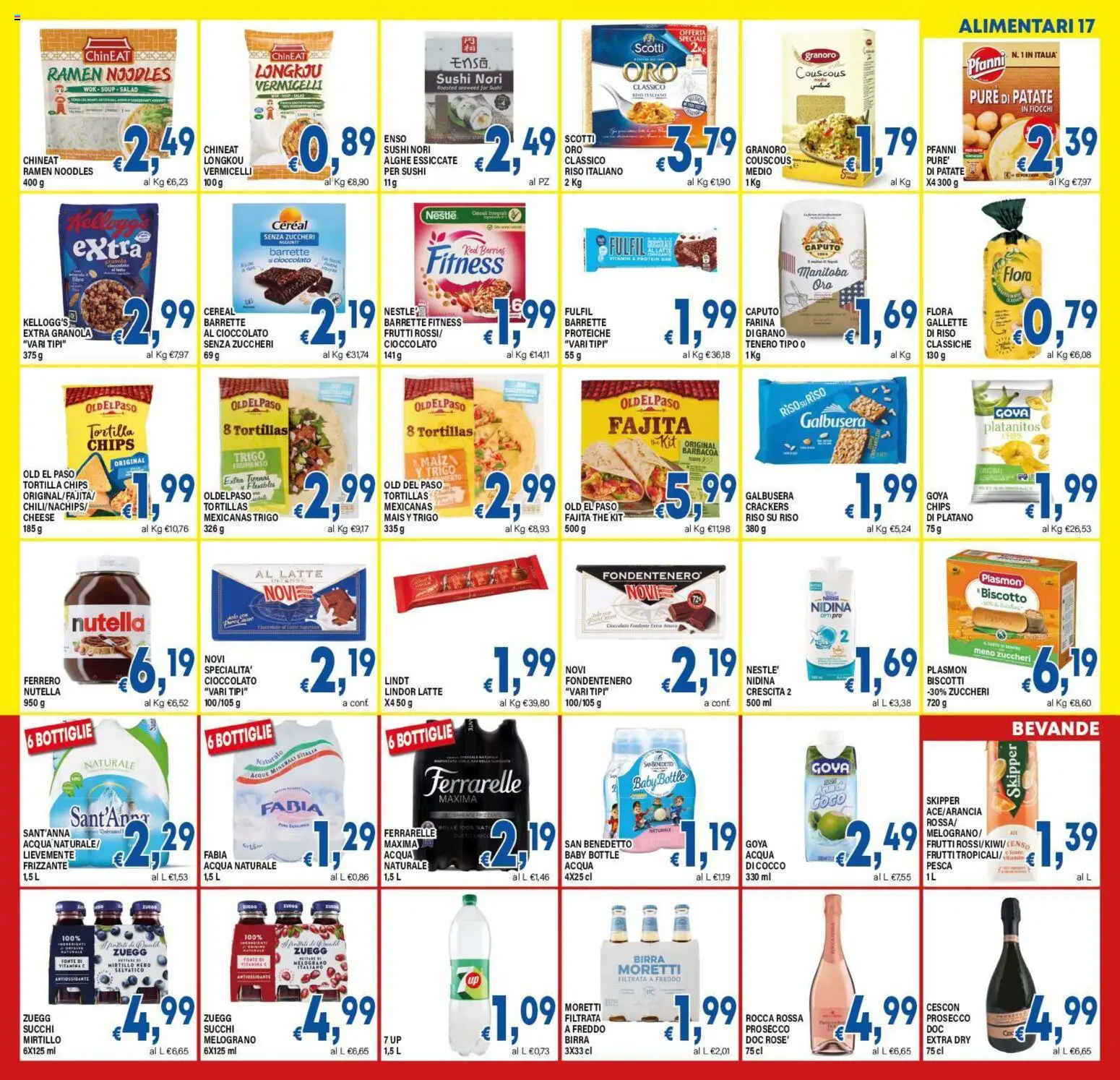 Volantino DEM del 16.01.2026 | Pagina: 17 | Prodotti: Crackers, Tortillas, Mais, Sushi