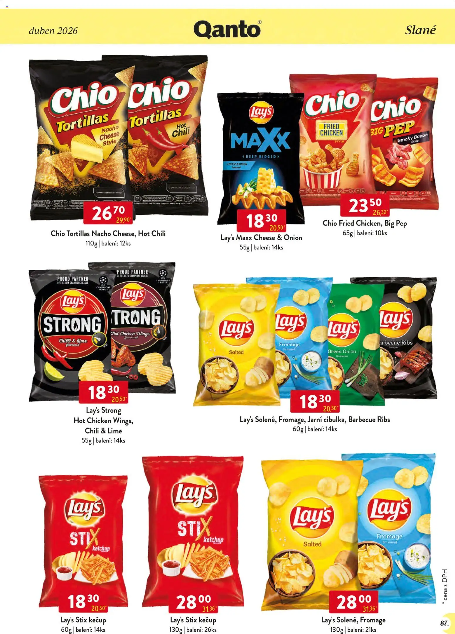 Astur & Qanto leták - Velkoobchod 04/2026 od 01.04.2026 | Strana: 87 | Produkty: Kečup, Lay's