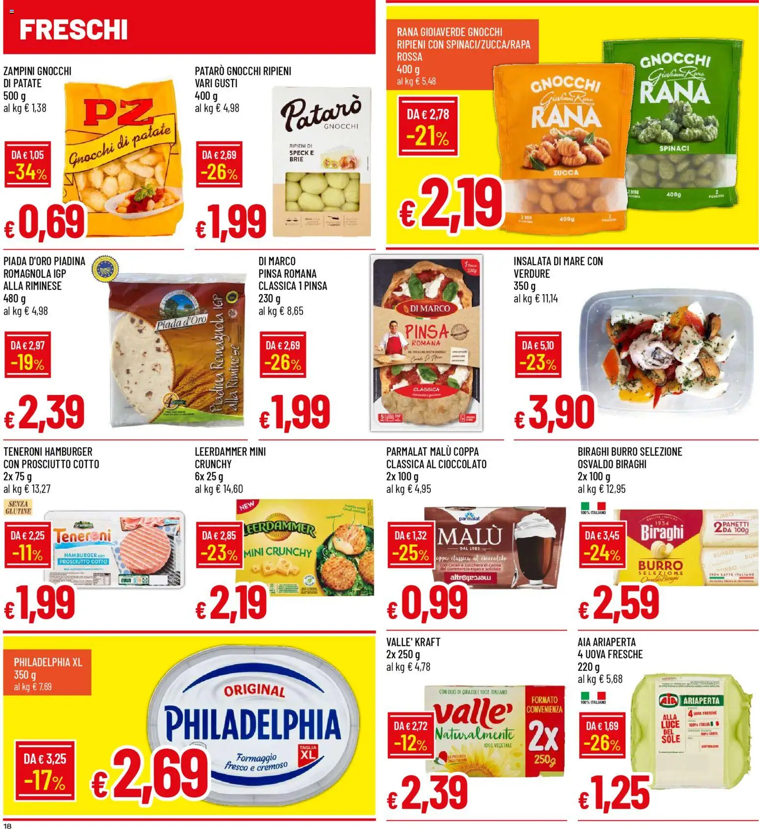 Volantino Galassia del 01.12.2025 | Pagina: 18 | Prodotti: Prosciutto Cotto, Patate, Formaggio, Cacao