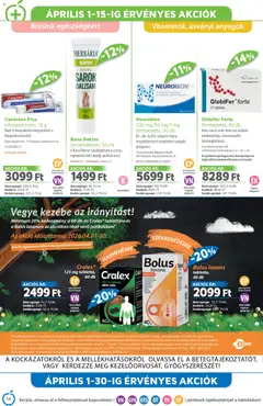 Alma Gyógyszertárak akciós újság - amely érvényes a következő dátumtól: 01.04.2026 | Oldal: 14