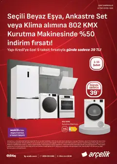 01.02.2026 tarihinden itibaren geçerli olan Arçelik kataloğu önizlemesi | Sayfa: 2 | Ürünler: Kurutma makinesi, Buzdolabı, Klima