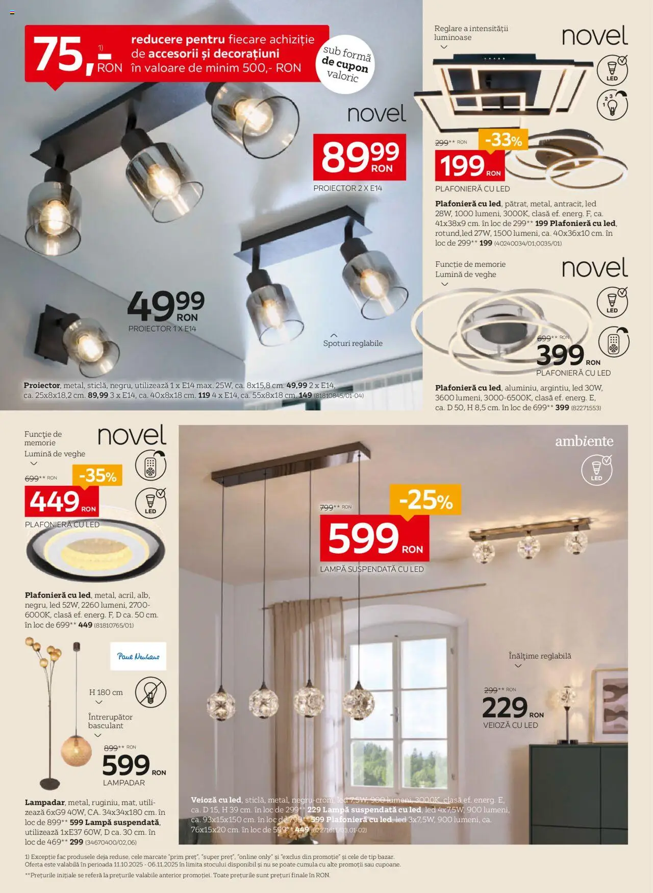 Noul catalog XXXLutz – valabil de la 06.10.2025 | Pagină: 16 | Produse: Memorie, Plafonieră, Lampă, Veioză