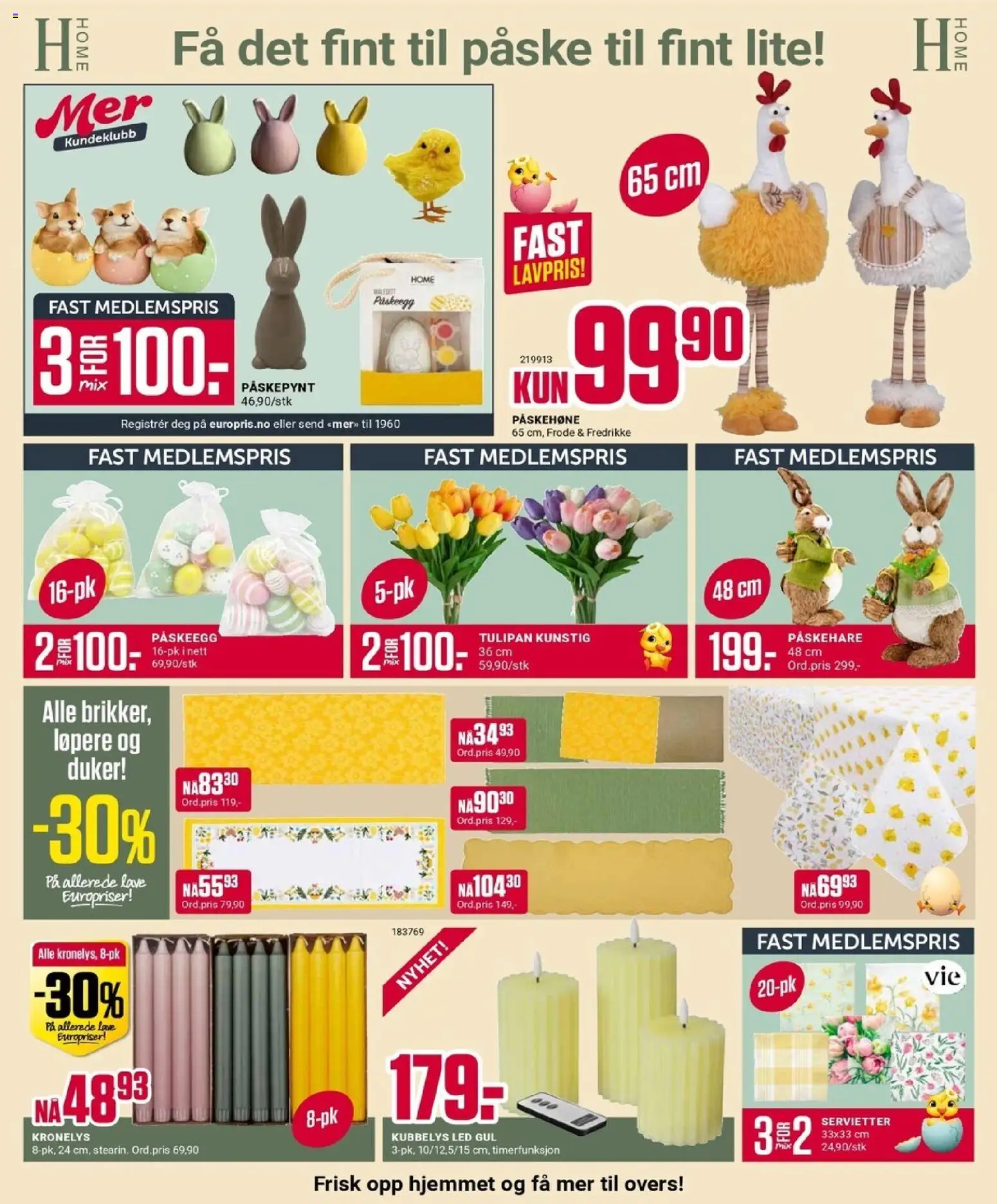 {H1} | Side: 7 | Produkter: Duker, Servietter