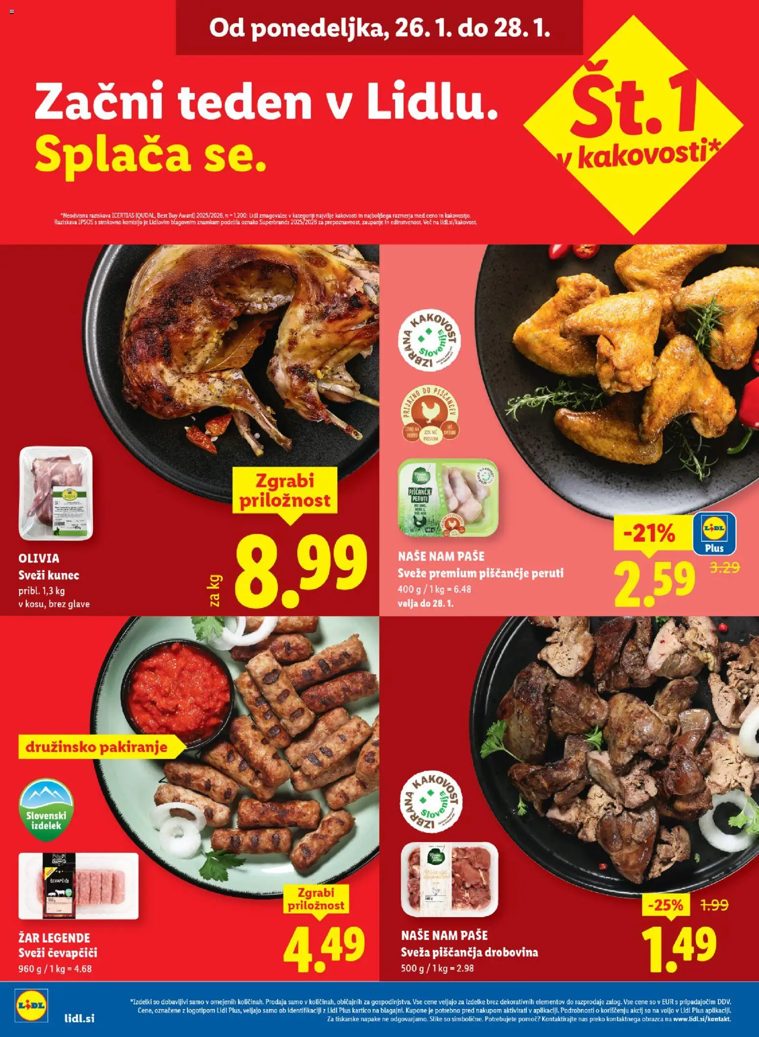 Novi Lidl katalog ponudbe – veljaven od 22.01.2026 | Stran: 34 | Izdelki: Čevapčiči, Zar