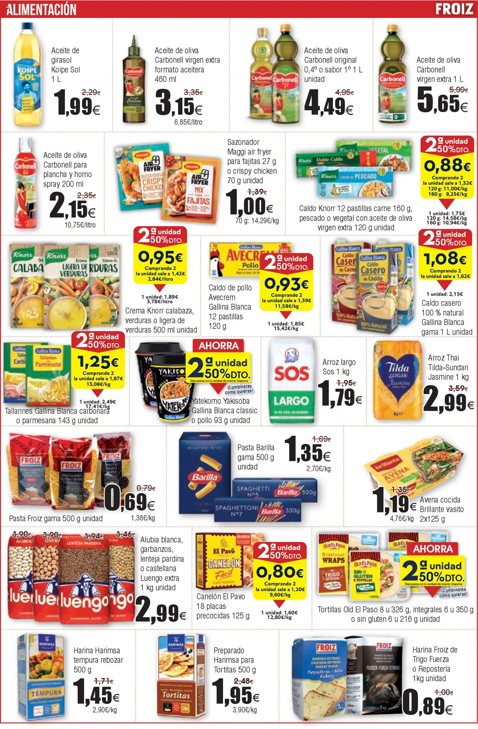 Froiz folleto │ válido desde el 07.01.2026 | Página: 8 | Productos: Arroz, Pescado, Crema, Plancha
