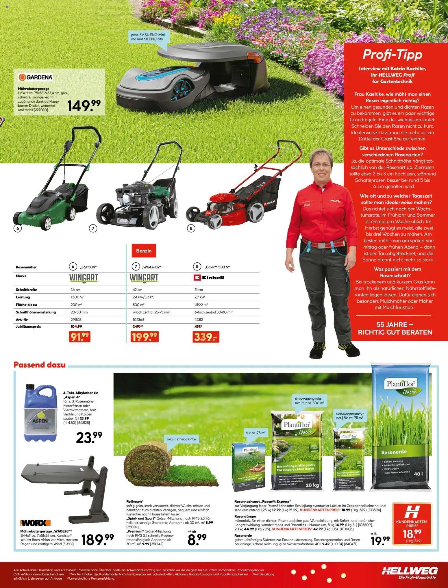 Hellweg Prospekt 	 – gültig ab 30.03.2026 | Seite: 23 | Produkte: Rasenmäher