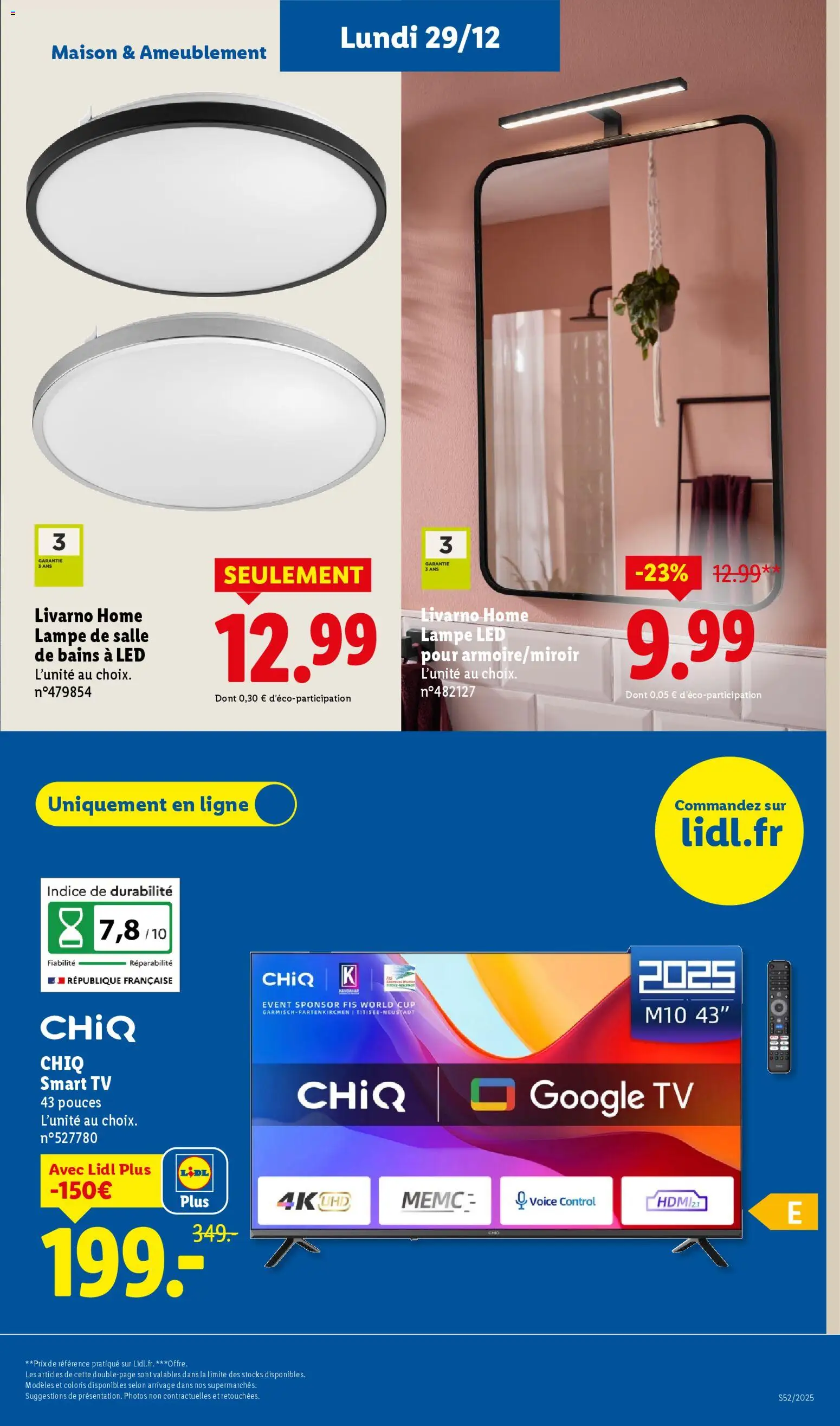 {H1} | Page: 9 | Produits: lampe LED, Smart TV, Lampe