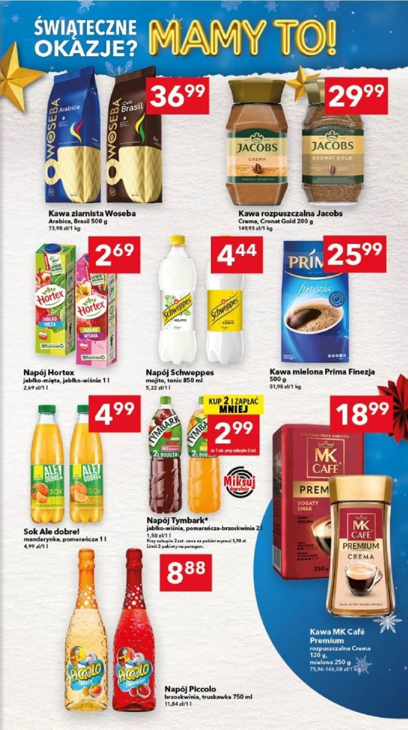 Lewiatan gazetka - Lublin od 17.12.2025 | Strona: 12 | Produkty: Kawa ziarnista, Kawa rozpuszczalna, Kawa, Sok