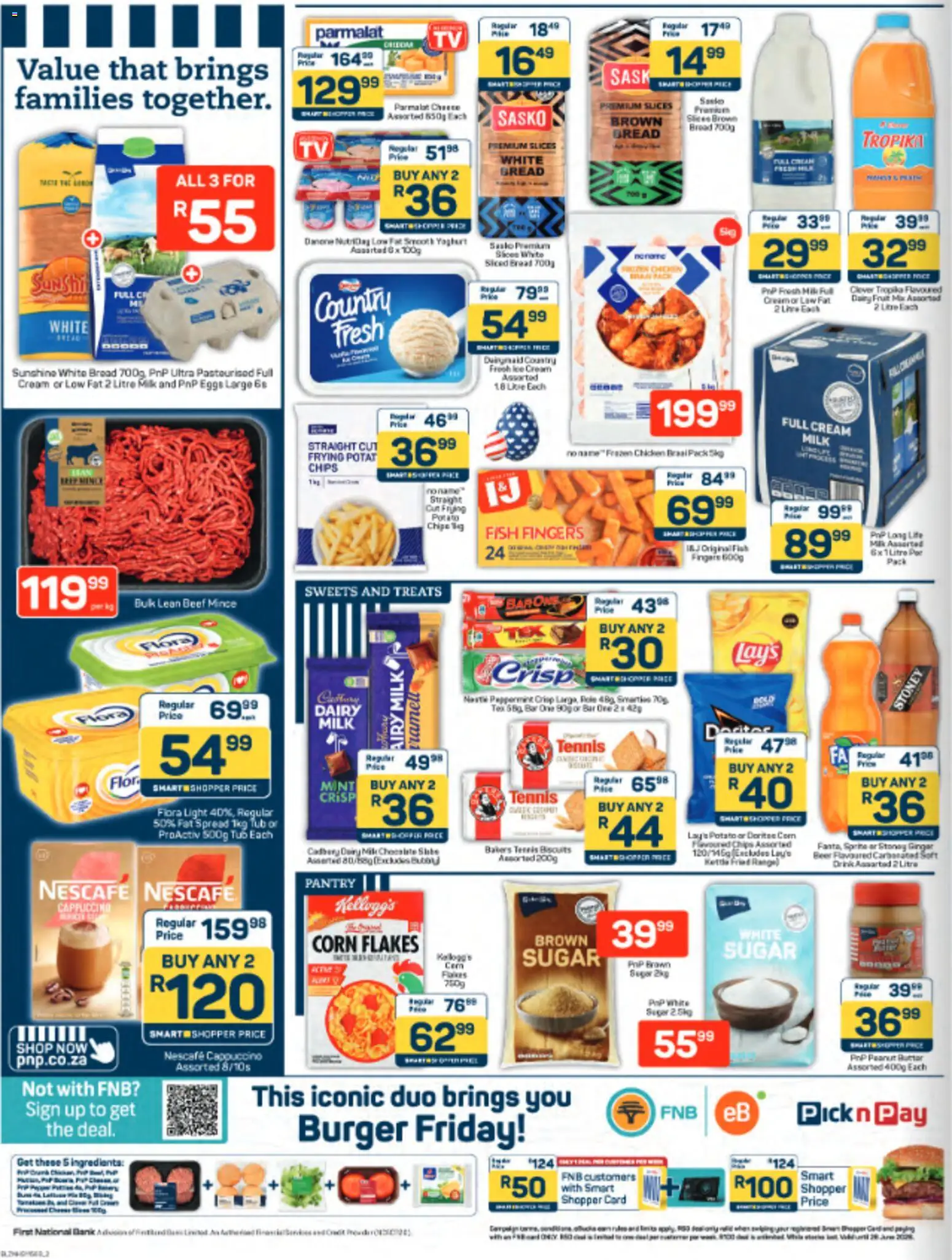 New Pick n Pay catalogue – valid from 09.03.2026 | Page: 2 | Products: Kettle, Bread, Beef, Cream