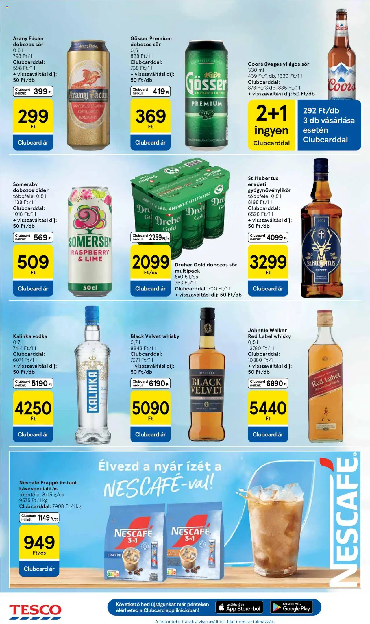 Tesco akciós ujság - amely érvényes a következő dátumtól: 05.06.2025 | Oldal: 26 | Termékek: Lime, Cider, Dobozos sör, Whisky
