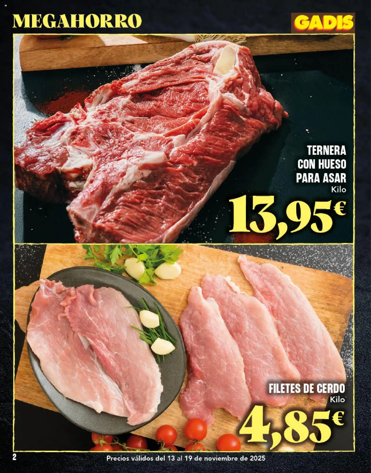 Gadis - folleto │ válido desde el 13.11.2025 | Página: 2 | Productos: Cerdo