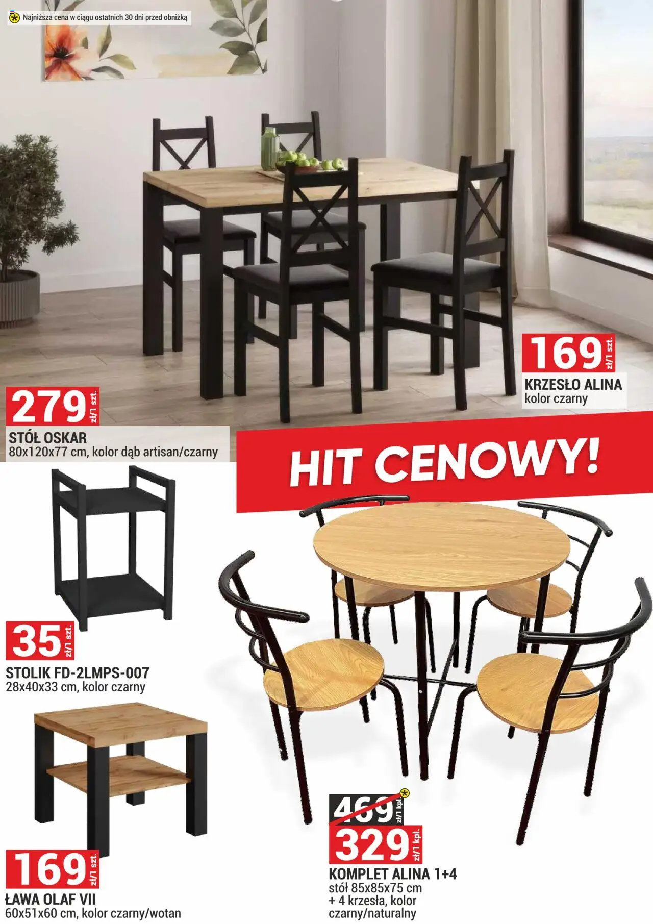 Merkury Market Gazetka - Meble, Wypoczynki, Materace od 01.10.2025 | Strona: 19 | Produkty: Stół, Krzesło
